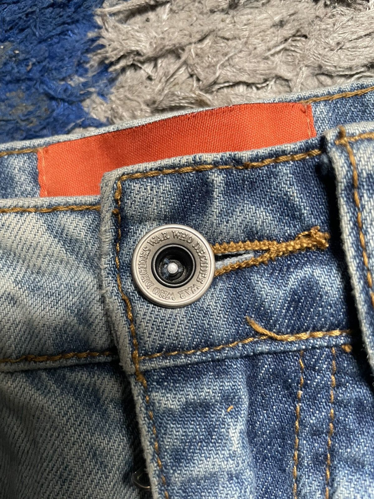Who Decides War (SOLD) Who Decides War Final Destination Patch Crystal Denim Size US 28 / EU 44 - 4 Thumbnail