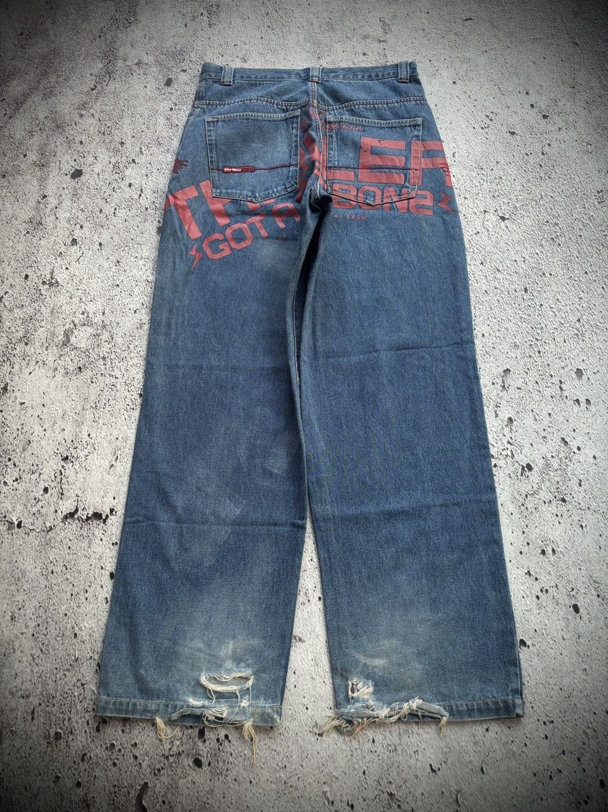 Hysteric Glamour 2000's distressed Thriller dnm Bootcut style jeans Size US 32 / EU 48 - 1 Thumbnail