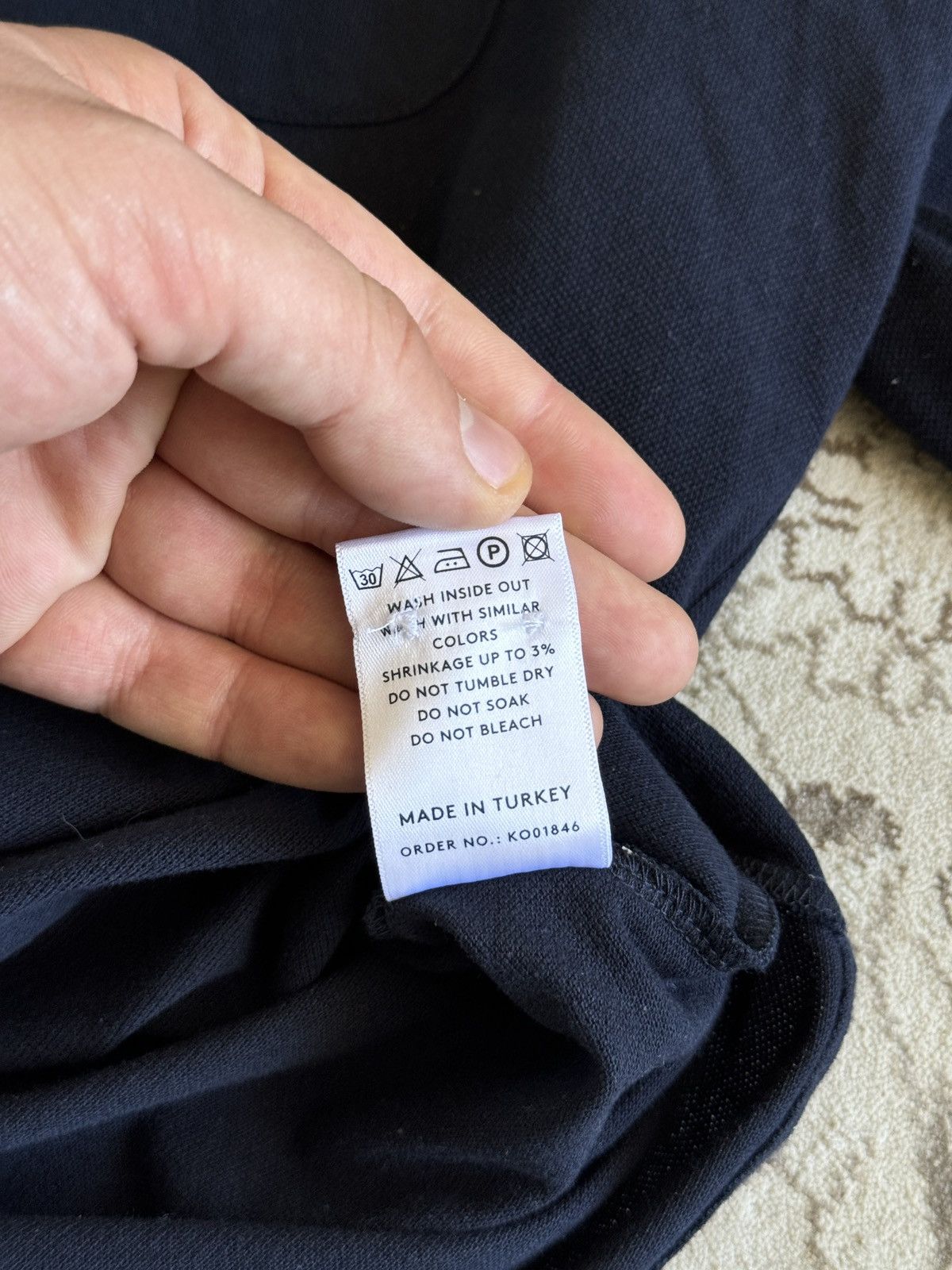 NN07 NN07 No Nationality Sean Jersey Navy Long Sleeve Polo Slim Size US M / EU 48-50 / 2 - 10 Thumbnail