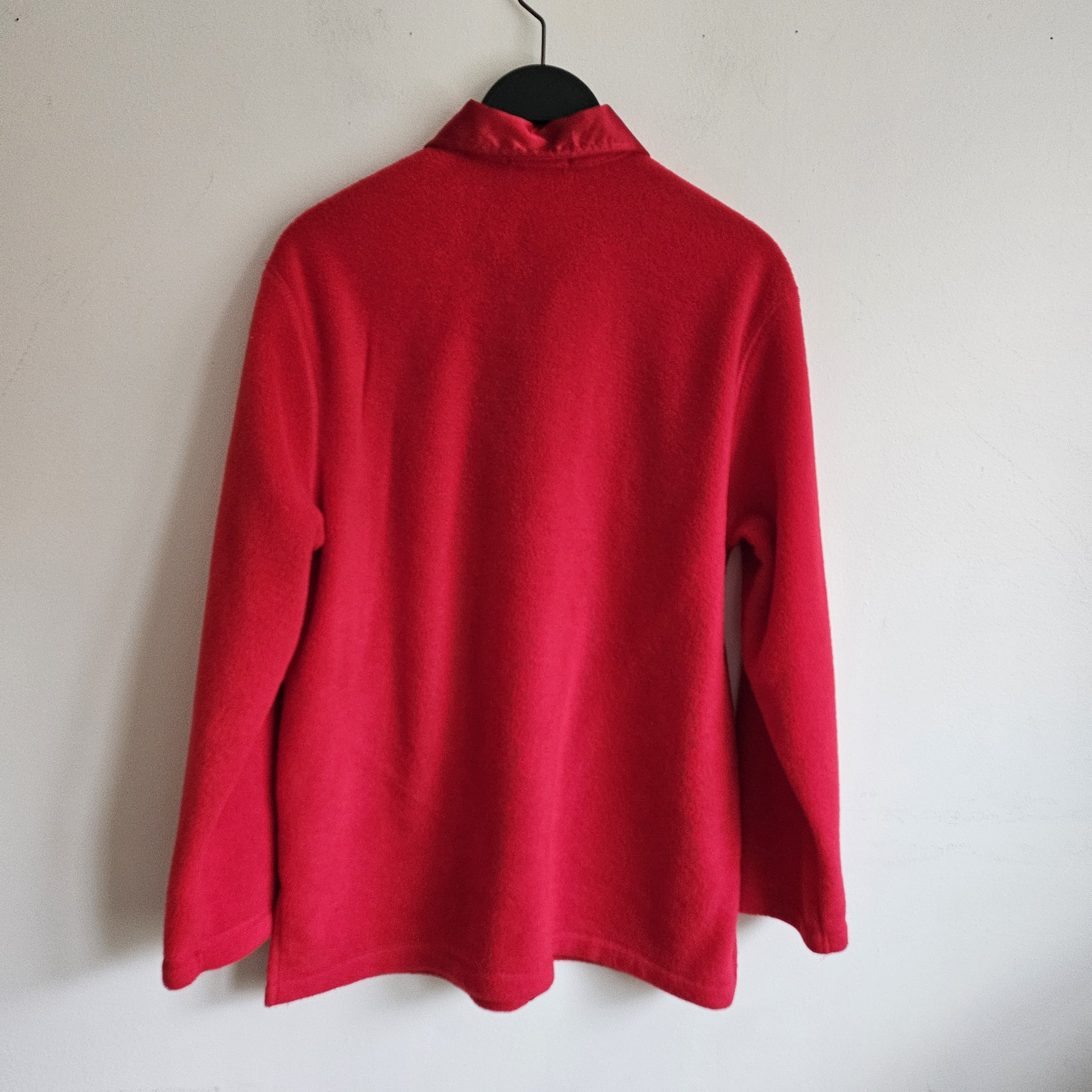 Jones New York × Vintage Vtg Jones New York Sport Women Fleece Button Down Shirt Size M / US 6-8 / IT 42-44 - 3 Thumbnail