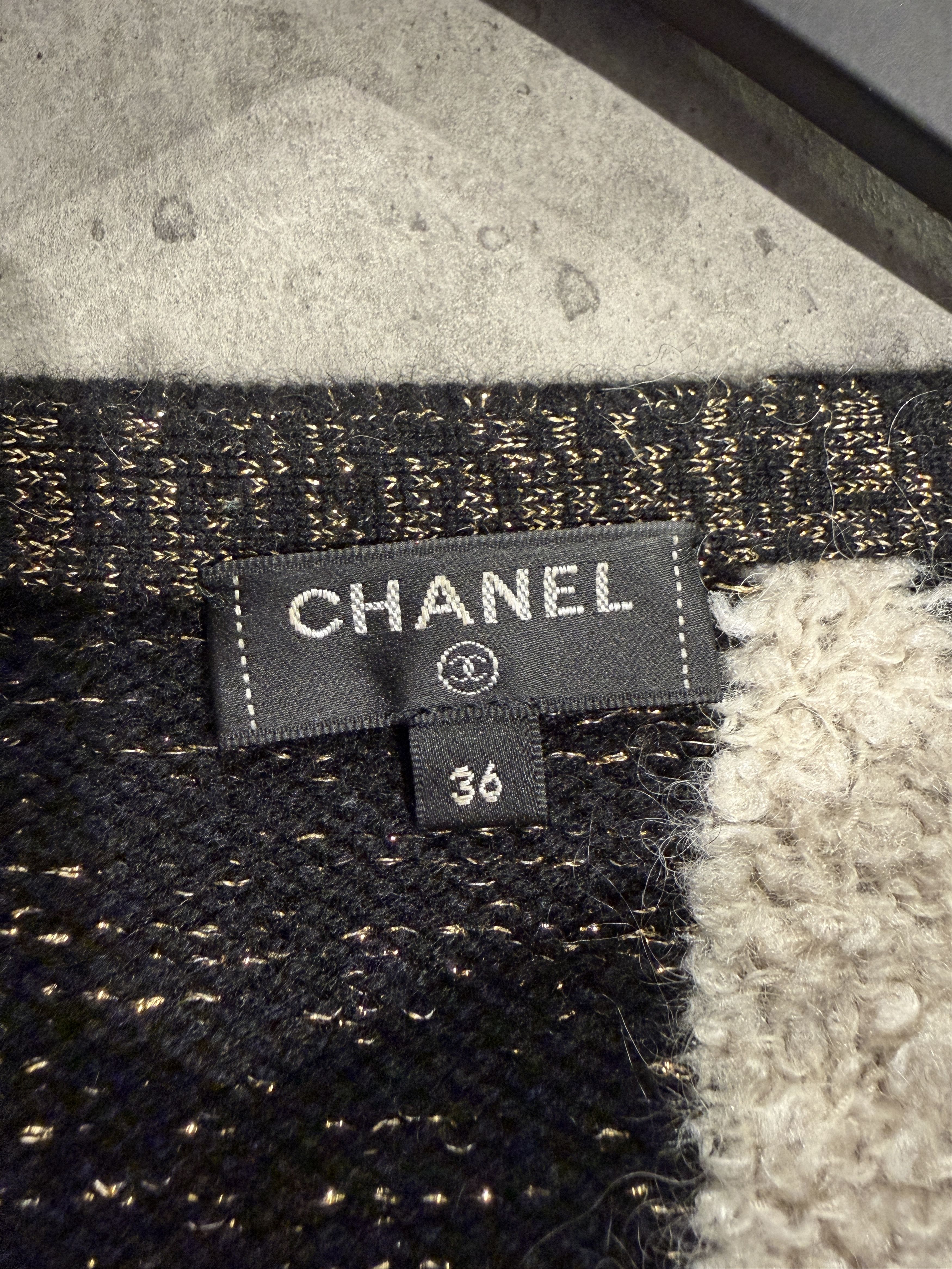 Chanel F/W1994 Chanel geometric color-block intarsia sweater Size S / US 4 / IT 40 - 9 Thumbnail