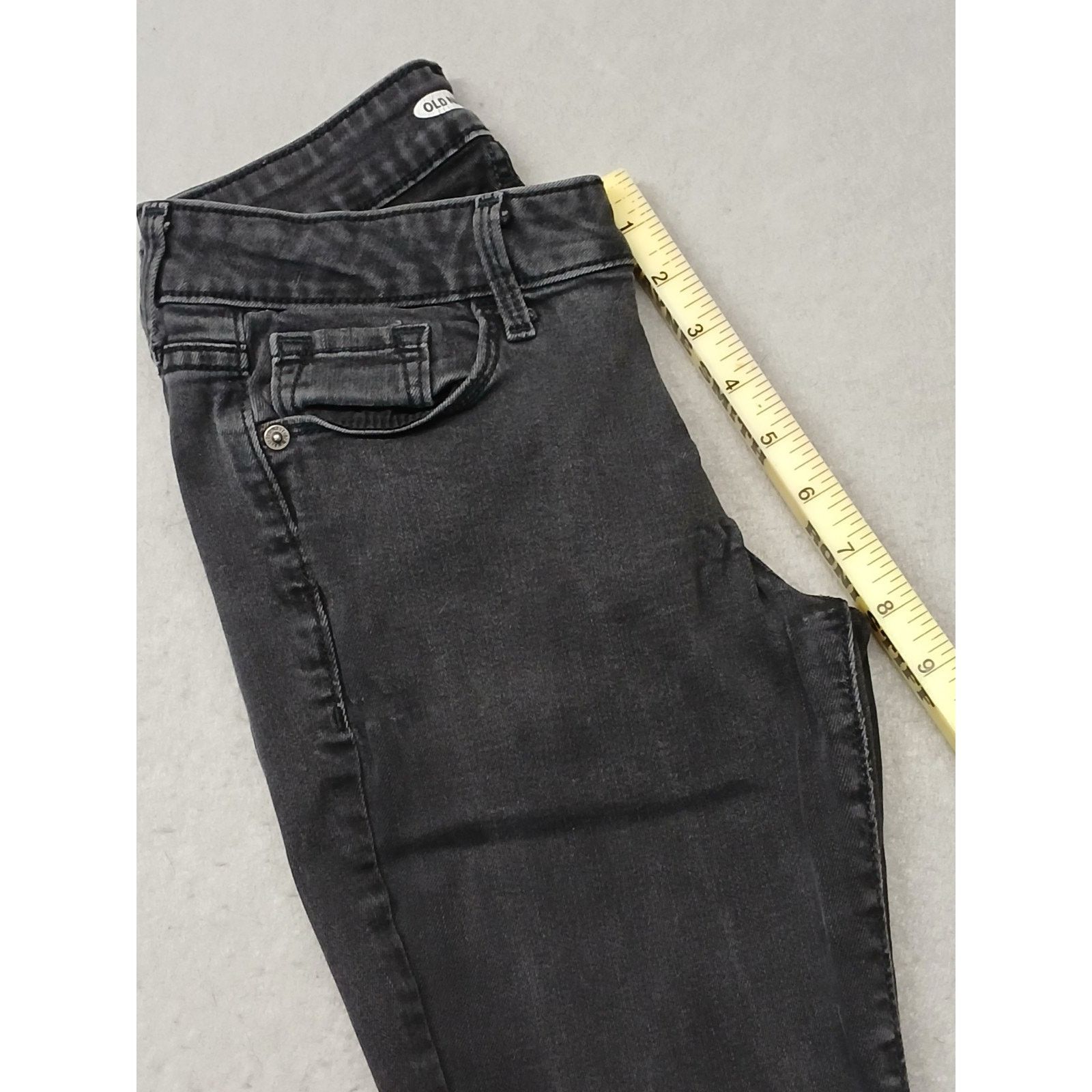 Old Navy Old Navy (4) Women's Black Rockstar Super Skinny Jeans Size 27" / US 4 / IT 40 - 3 Thumbnail