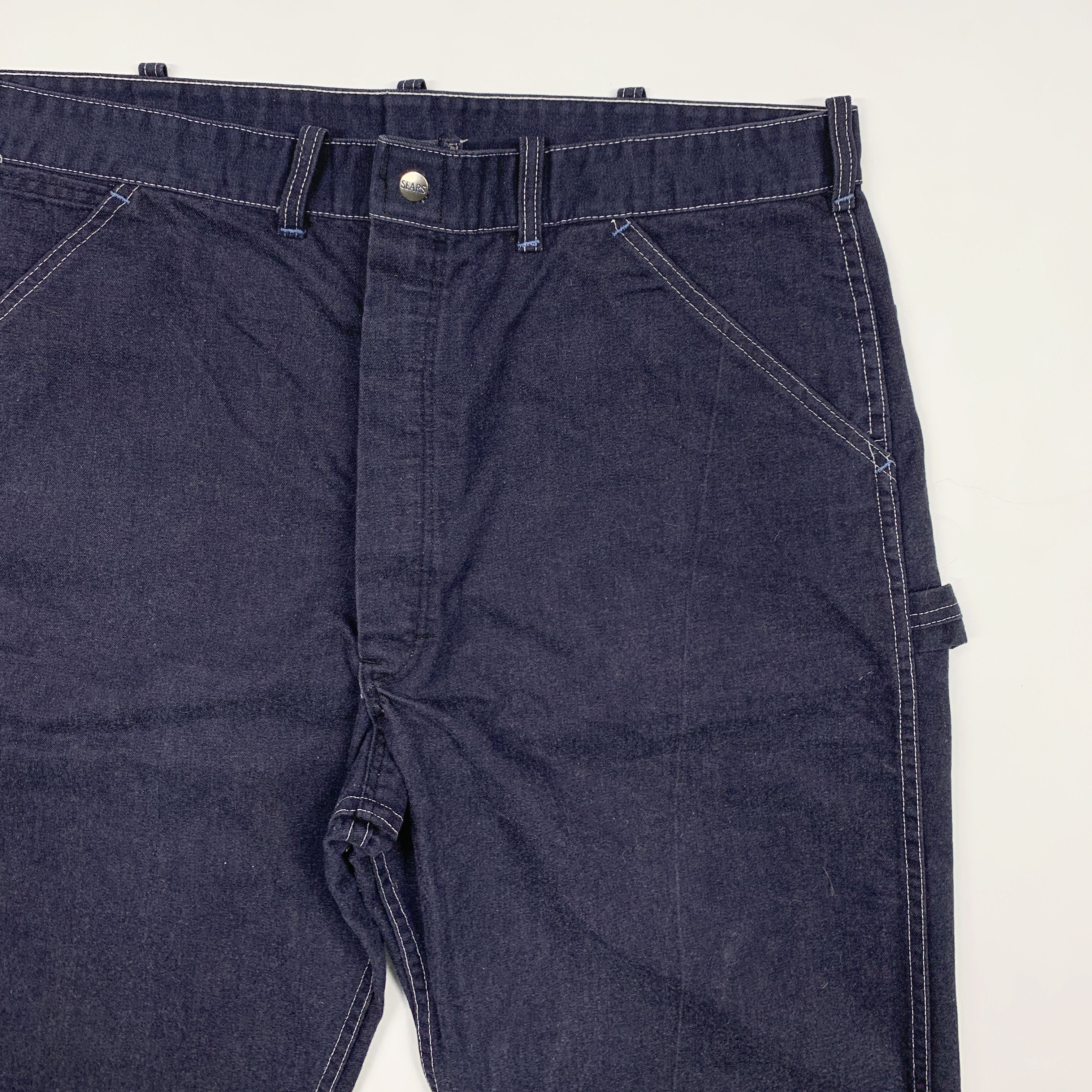 Vintage 70s Sears Carpenter / Work Pants Perma-Prest (Union Made) Size US 39 - 3 Thumbnail