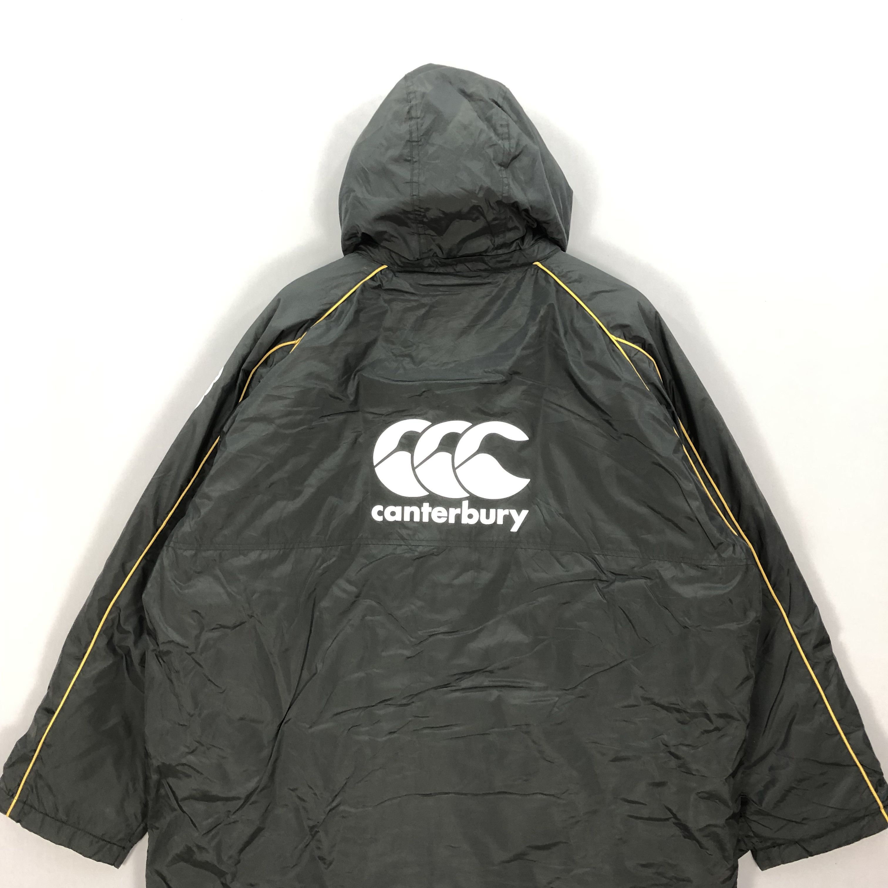 Canterbury of New Zealand × Vintage Vintage Canterbury All Black Long Coach Windbreaker Jacket Size US XL / EU 56 / 4 - 5 Thumbnail