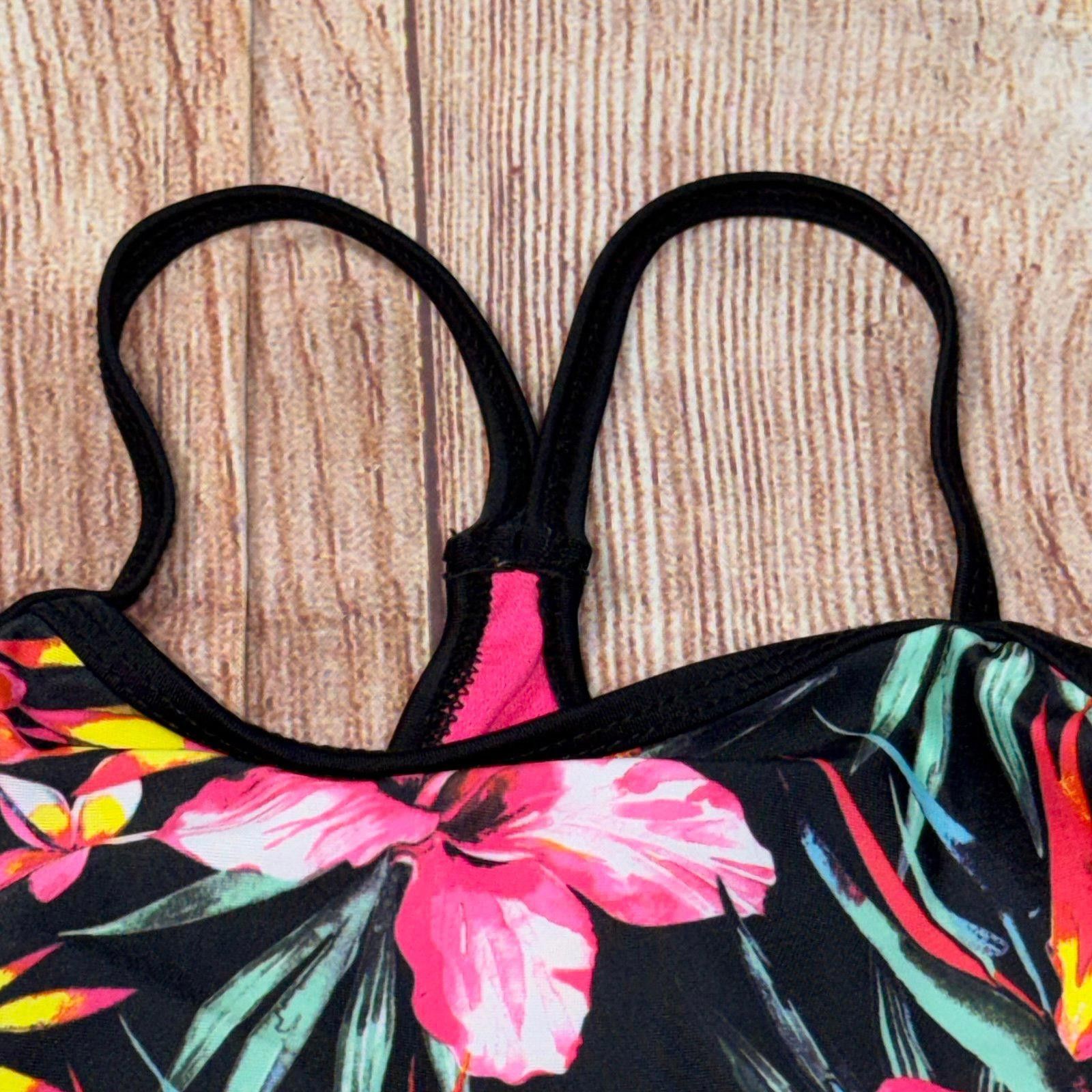 Hurley Hurley Girls' Floral One-Piece Swimsuit Size 5/6 Size ONE SIZE - 4 Thumbnail