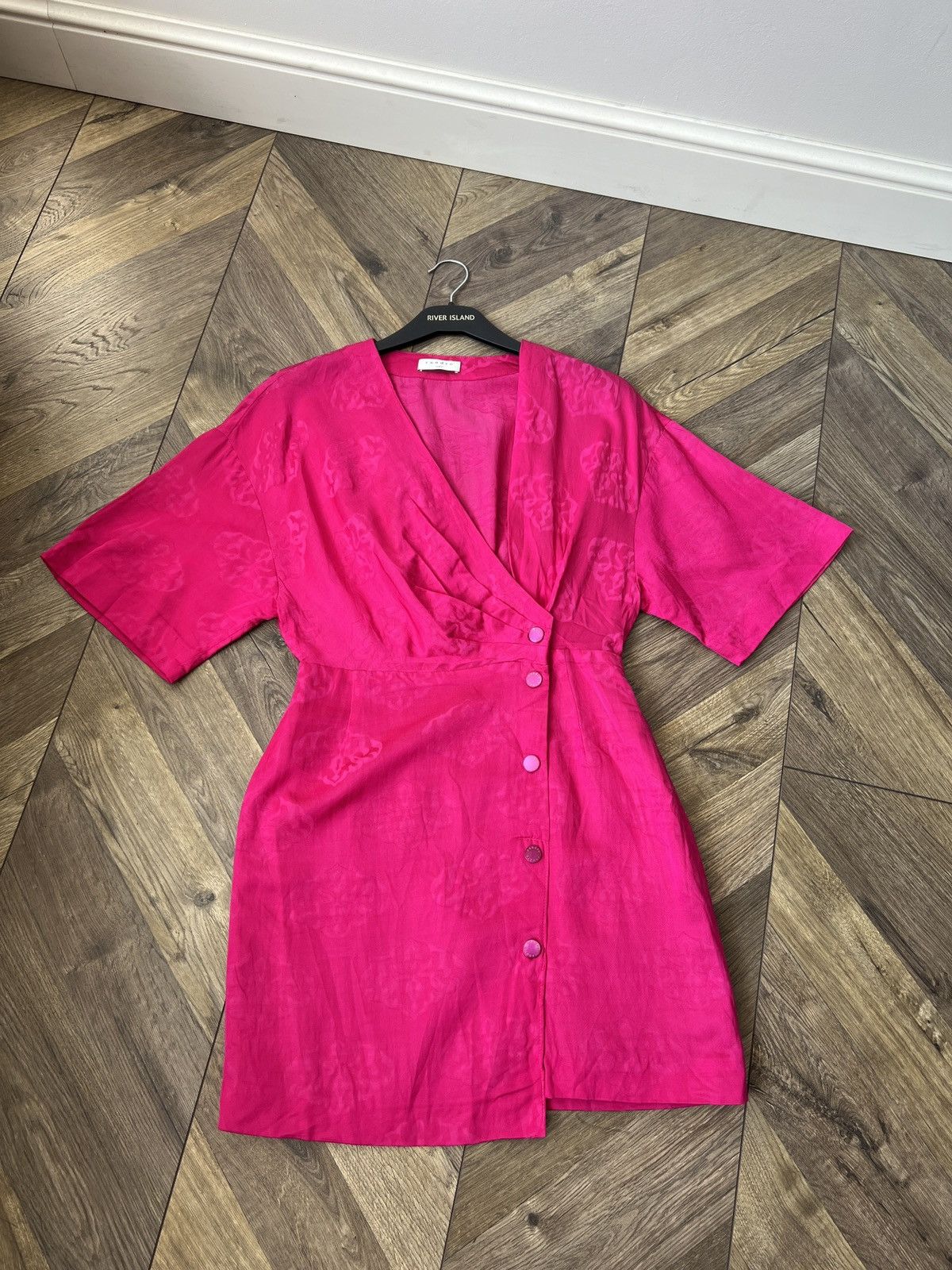 Sandro Vintage SANDRO Harpie Jacquard Wrap Dress Size XS / US 0-2 / IT 36-38 - 2 Thumbnail