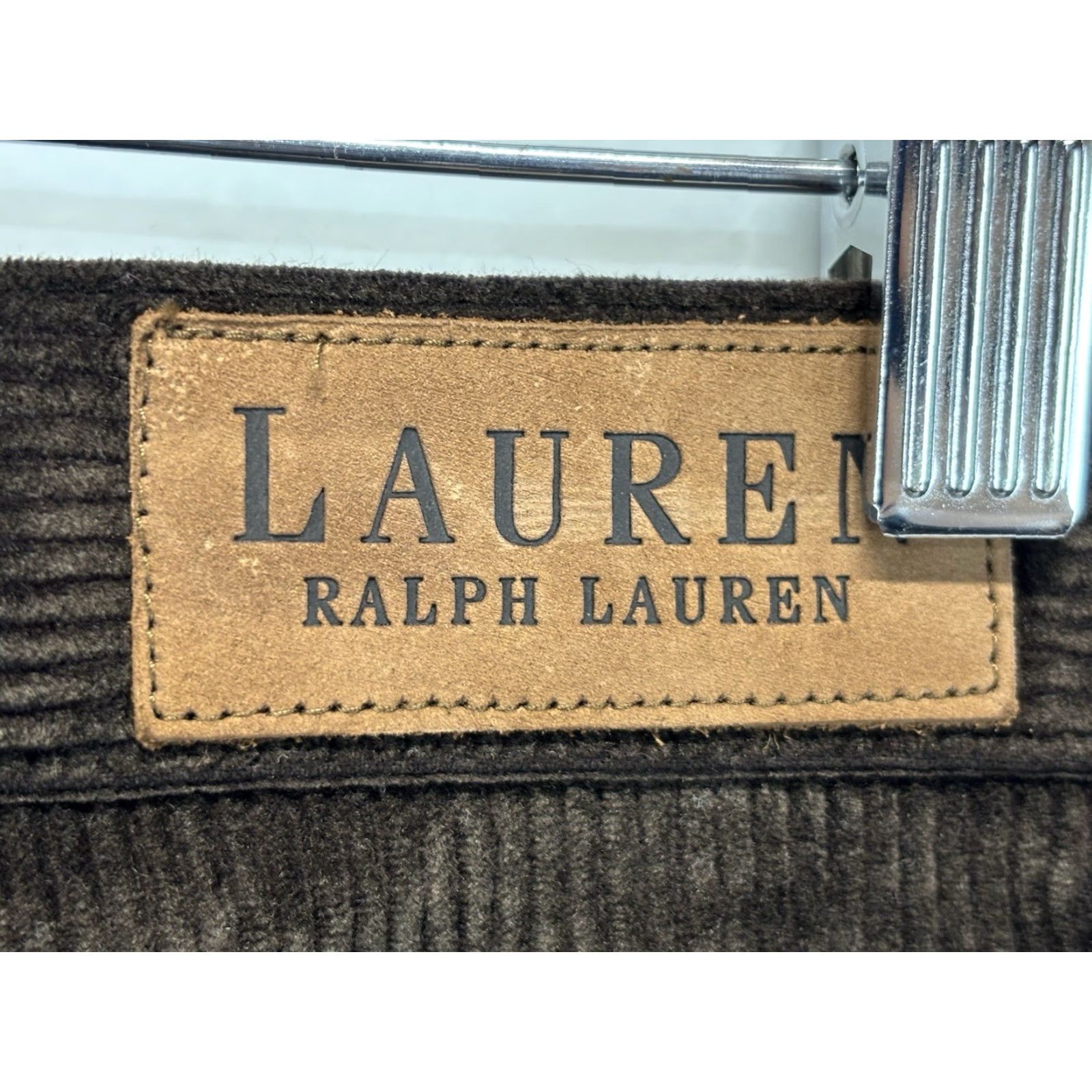 Ralph Lauren VINTAGE Lauren Ralph Lauren Corduroy Pants Women 16 Regular Brown 90s Y2K Classic Corduroy Pants Women Size 38" / US 16 / IT 52 - 5 Thumbnail