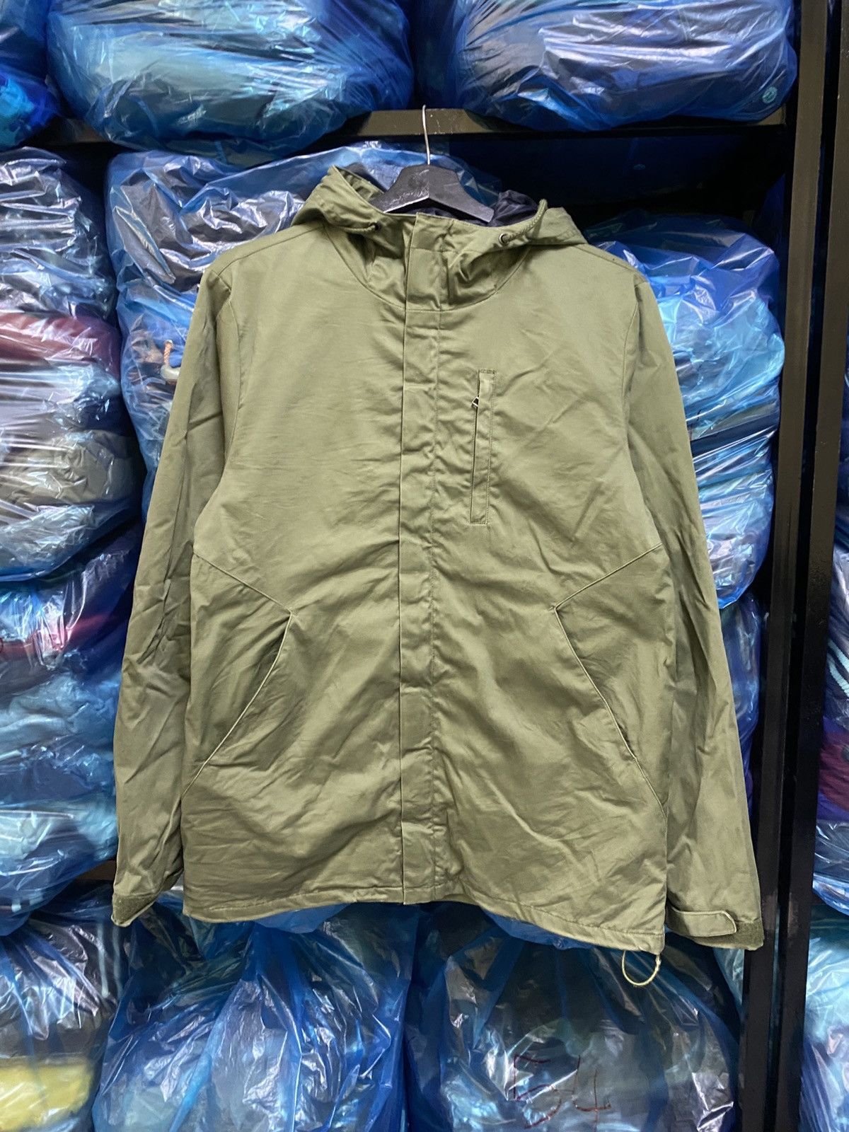 Japanese Brand Rövtski Olive Green Hooded Parka - Minimalist Japanese Size US M / EU 48-50 / 2 - 1 Thumbnail
