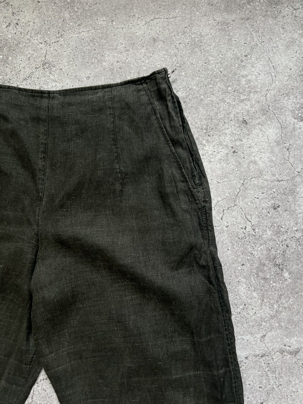 Japanese Brand × OSKA Oska Baggy Linen Pants Trousers Gray Size 26" / US 2 / IT 38 - 5 Thumbnail