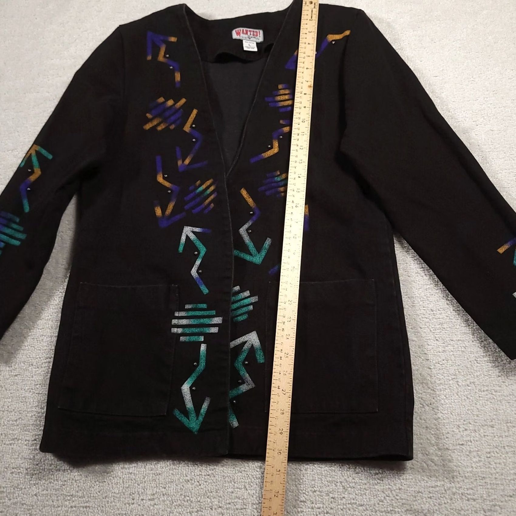Vintage VINTAGE Wanted by Beads Western Blazer Jacket Aztec Print L Size L / US 10 / IT 46 - 5 Thumbnail