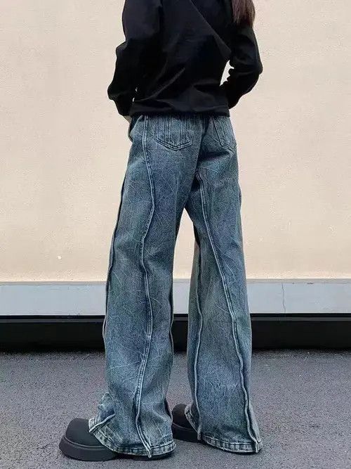 VIBE Street vintage cracked micro jeans Size US 32 / EU 48 - 4 Thumbnail