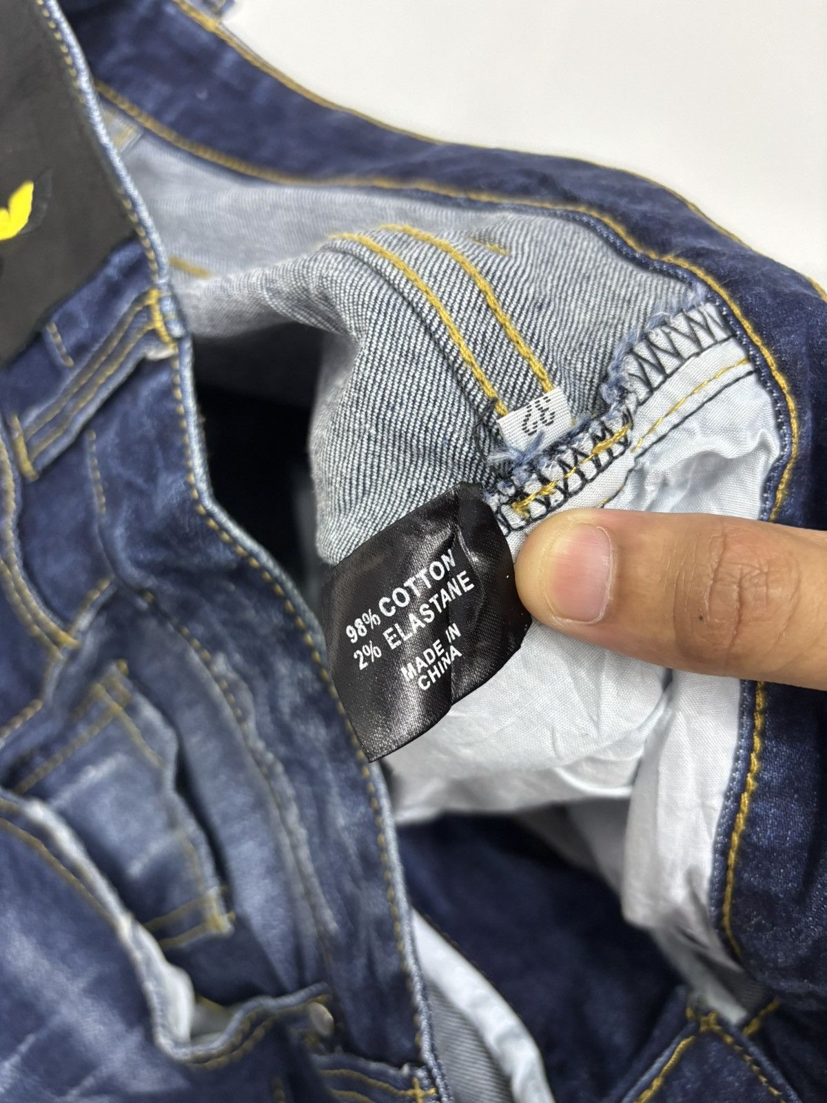 Japanese Brand Distressed Denim Custom Made Slim Straight Jeans Size US 32 / EU 48 - 11 Thumbnail