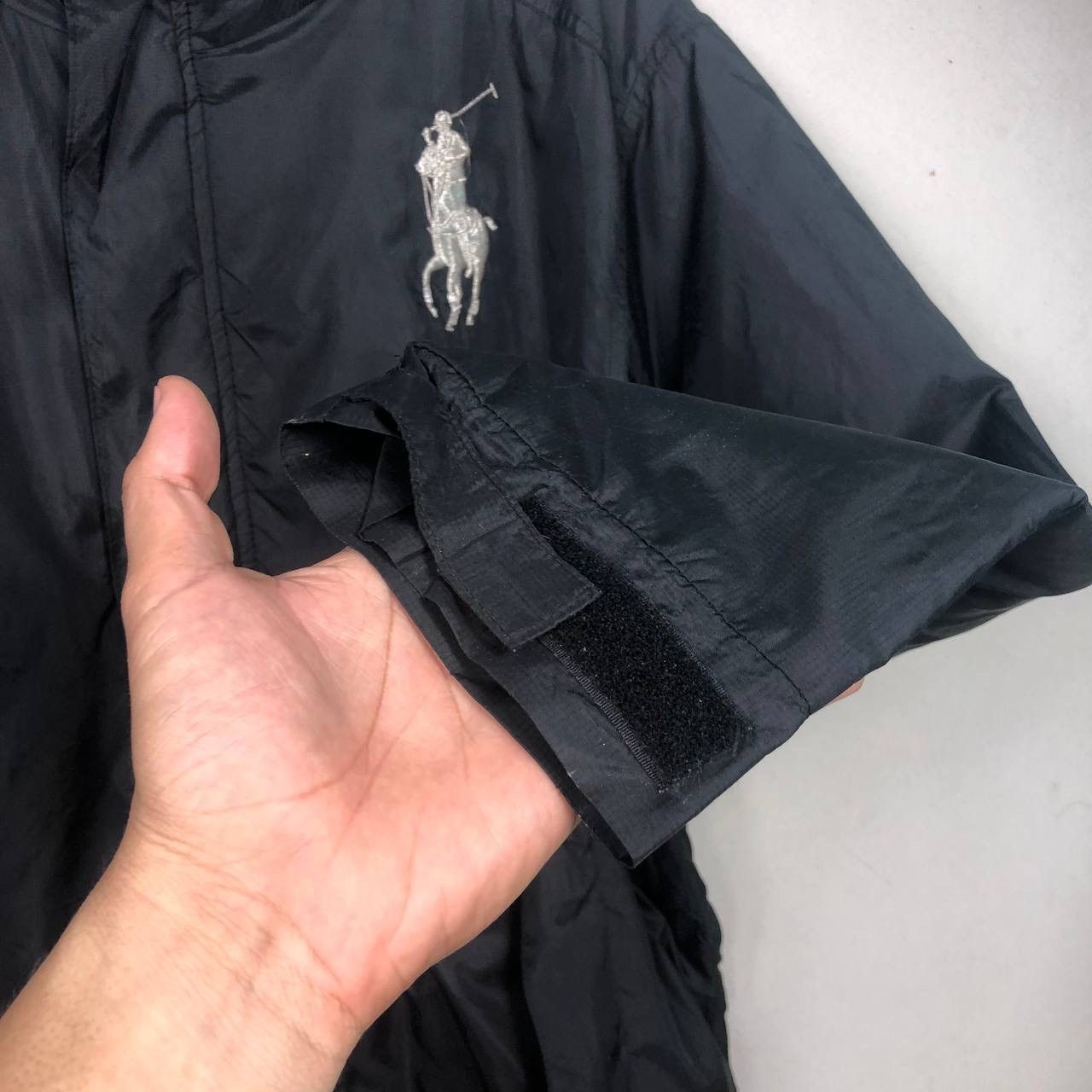 Polo Ralph Lauren Polo Ralph Lauren Big Logo Black Hooded Jacket Size US XL / EU 56 / 4 - 6 Thumbnail