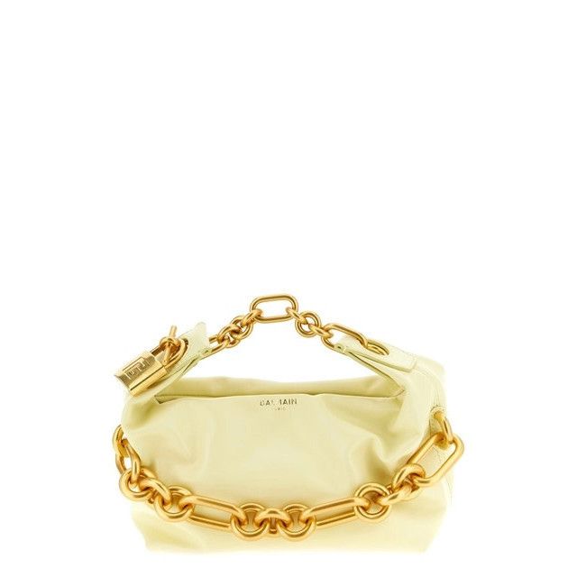 Balmain BALMAIN Sync Mini Yellow Leather Top Handle Bag New & Authen Size ONE SIZE - 1 Thumbnail