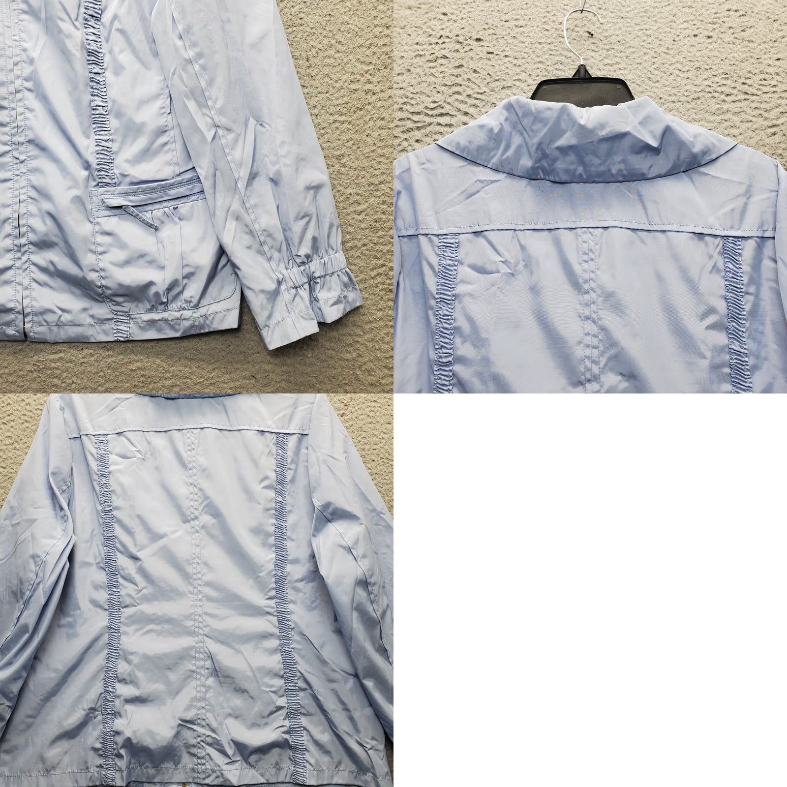 Vintage Zenergy by Chico's Periwinkle Fitted Jacket Womens Size 2 Blue Lined Collar Zip Front Jacket Size XS / US 0-2 / IT 36-38 - 8 Thumbnail