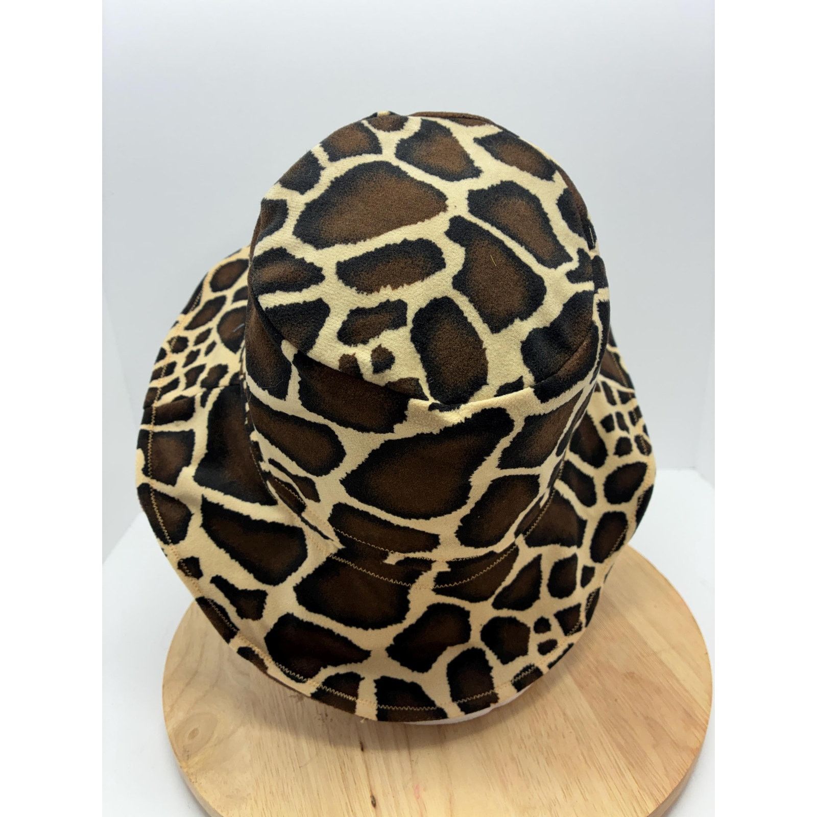 Other Giraffe Print Bucket Hat – Large – Felt Lined, Soft Size ONE SIZE - 6 Thumbnail