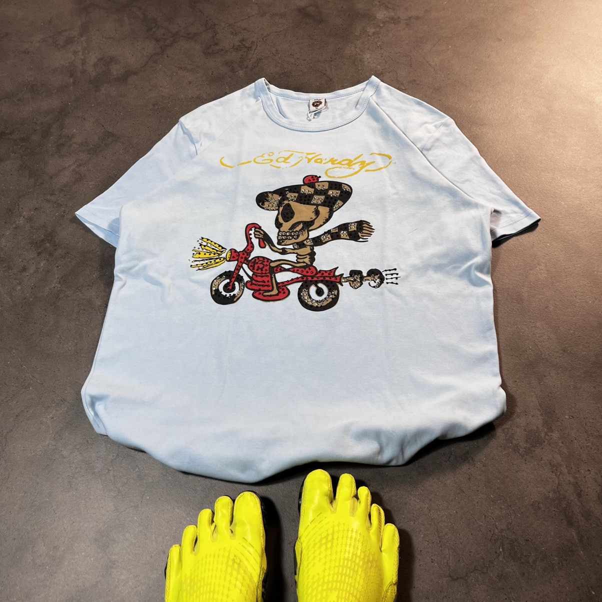Ed Hardy Vintage Y2K Ed Hardy Skull Drip Big Logo Tshirt Tee Size US M / EU 48-50 / 2 - 1 Thumbnail