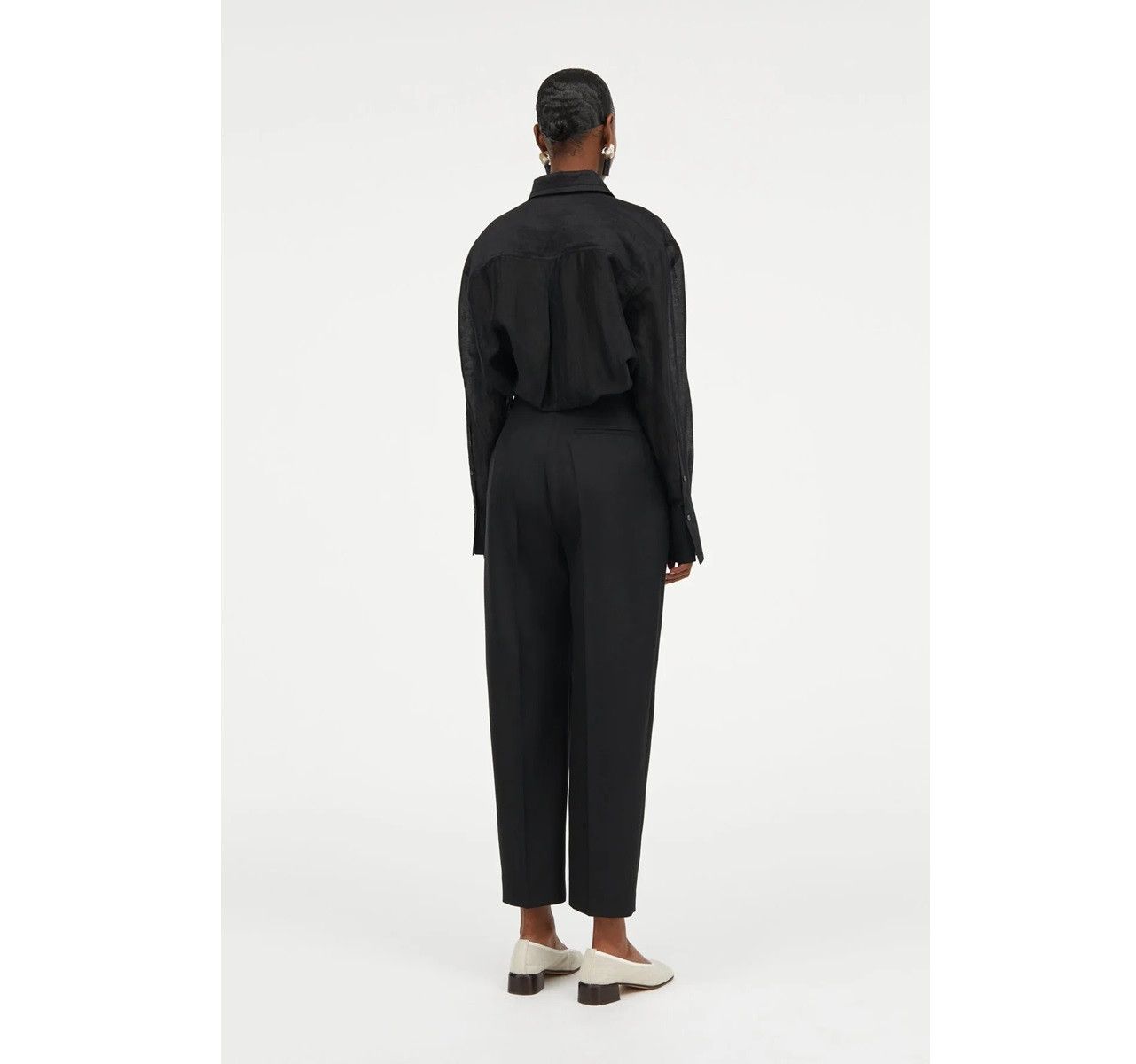 Designer Mark Kenly Domino Tan trousers black Size 27" / US 4 / IT 40 - 9 Thumbnail