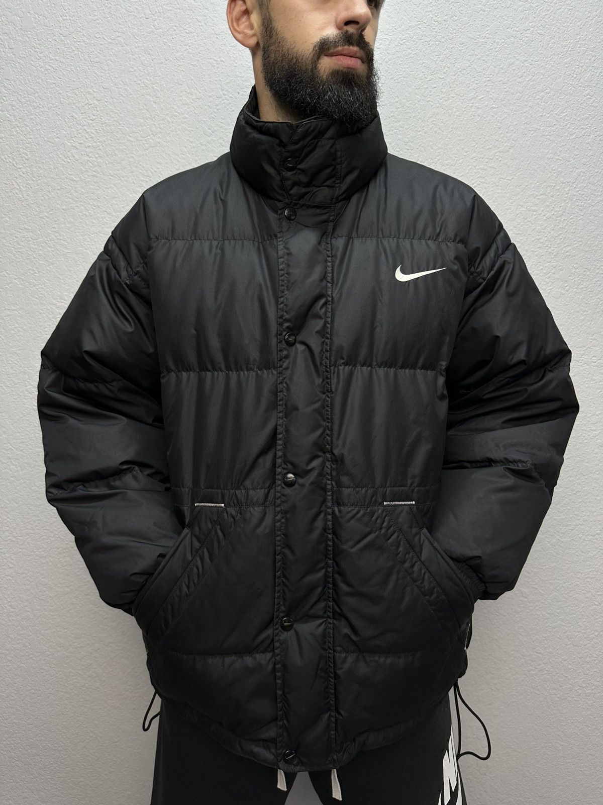 Nike Rare 90’s Vintage Nike Down Puffer Jacket Big Swoosh Logo Size US M / EU 48-50 / 2 - 4 Thumbnail