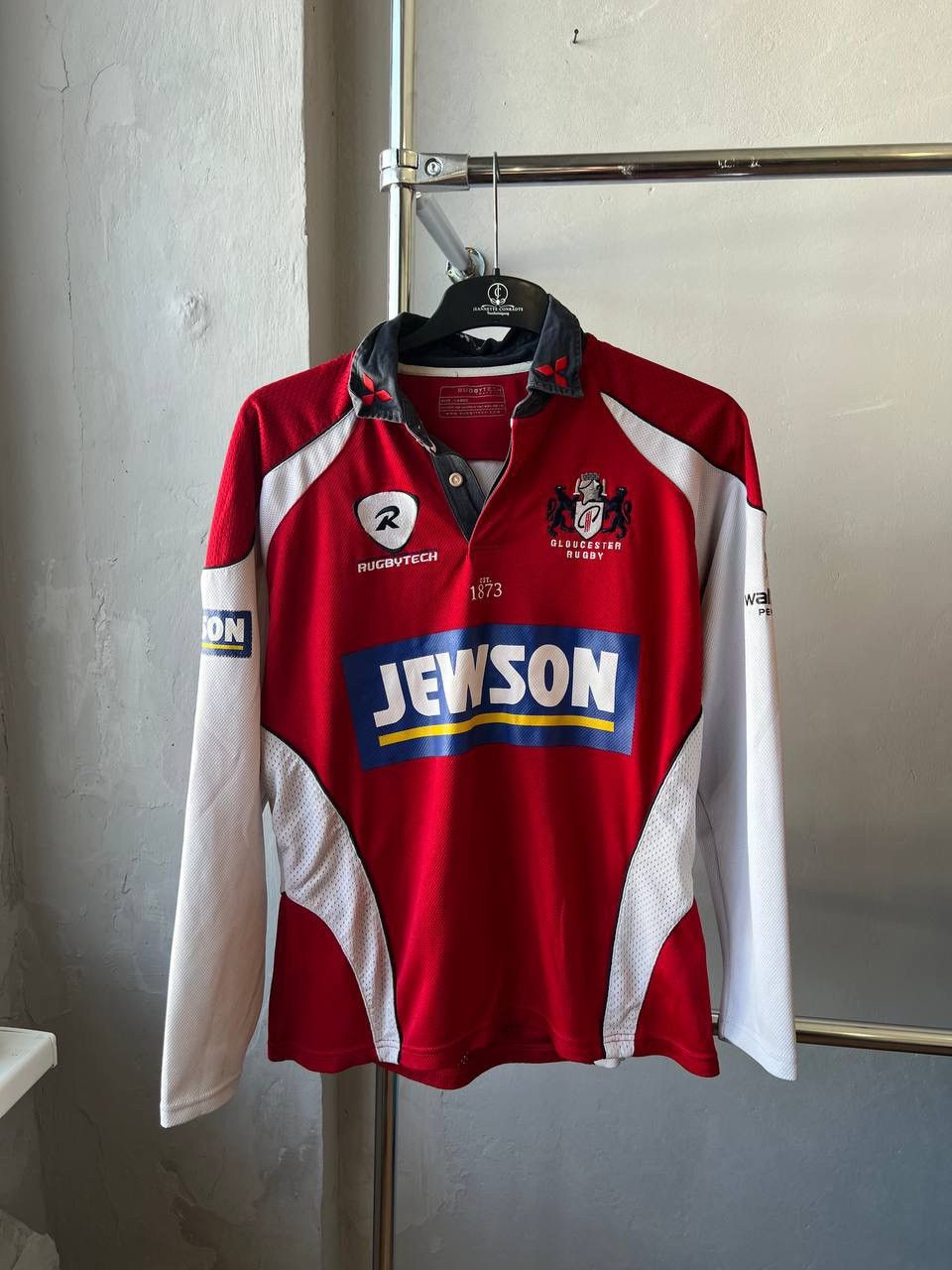 Vintage 2008 GLOUCESTER RUGBY RUGBYTECH JERSEY RARE SHIRT SIZE L Size US L / EU 52-54 / 3 - 2 Thumbnail