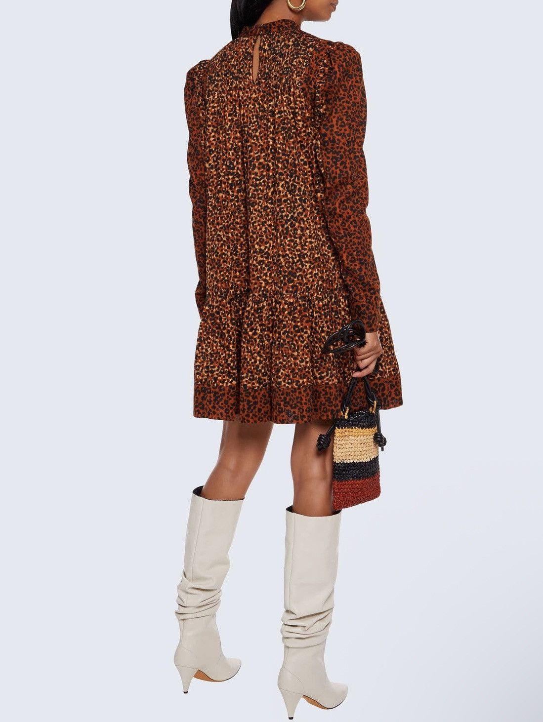 Ulla Johnson ULLA JOHNSON Amira leopard-print cotton-voile Dress Size XS / US 0-2 / IT 36-38 - 2 Thumbnail
