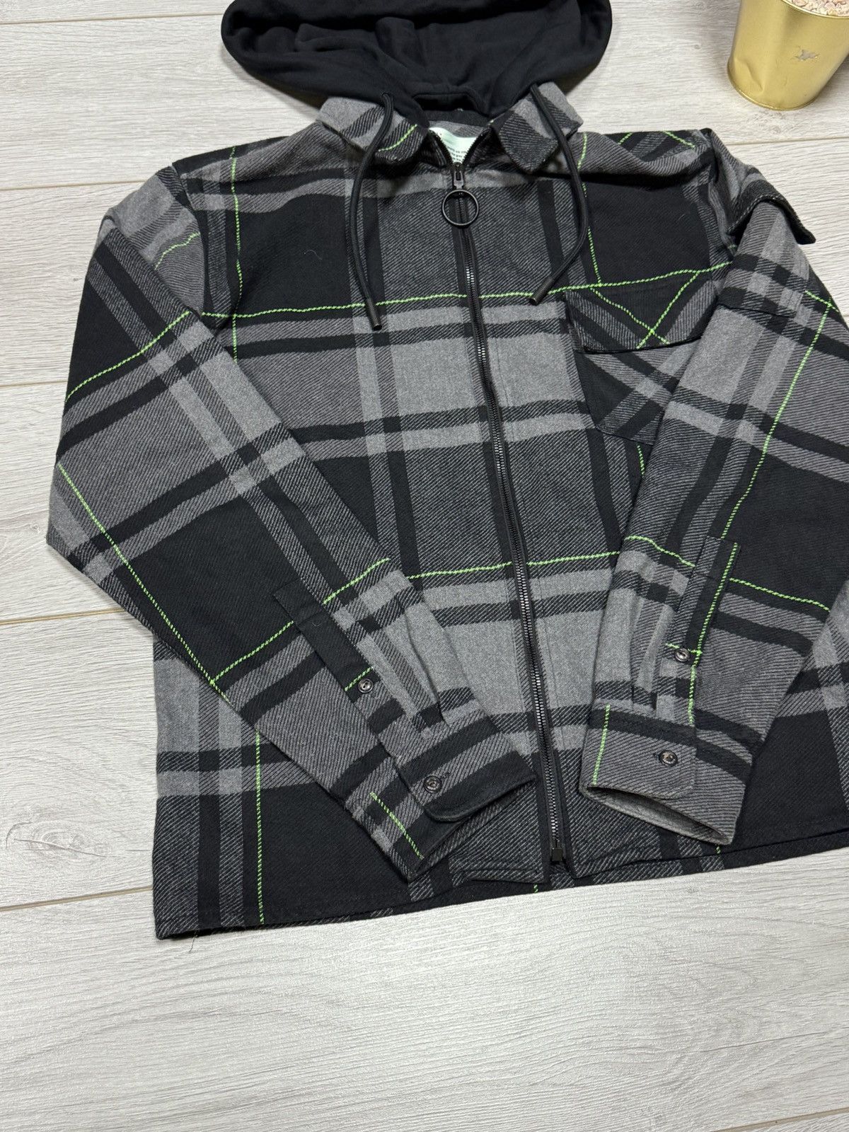 Off-White Off-White flannel hoodie impressionism check jacket shirt Size US S / EU 44-46 / 1 - 8 Thumbnail