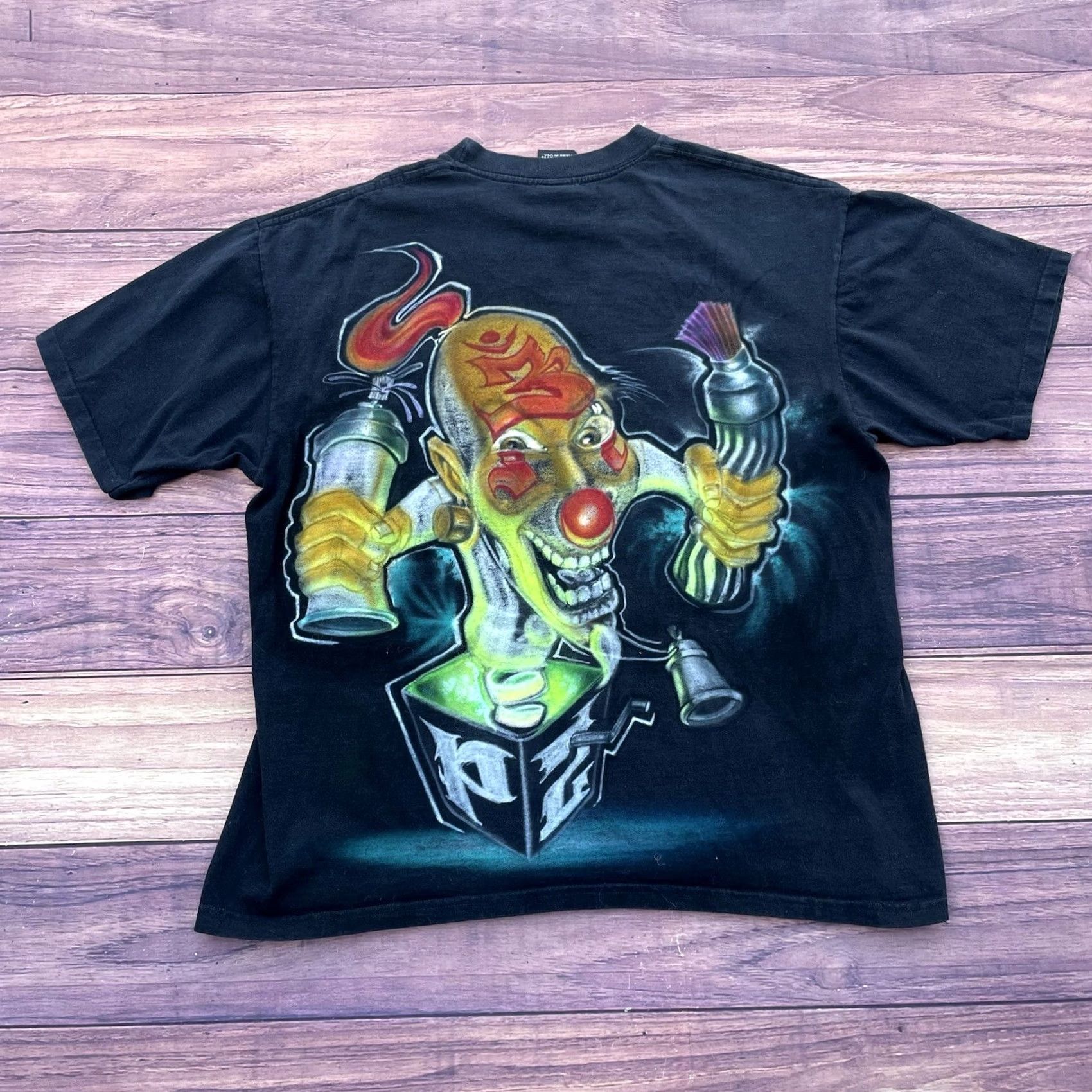 Vintage VINTAGE Belton T-Shirt Short Sleeve Crew Neck 90s Black XL Men Shirt Top2botm Graffiti Airbrush - 1 Of 1 Hip Hop Tribal Gear Size US XL / EU 56 / 4 - 2 Thumbnail