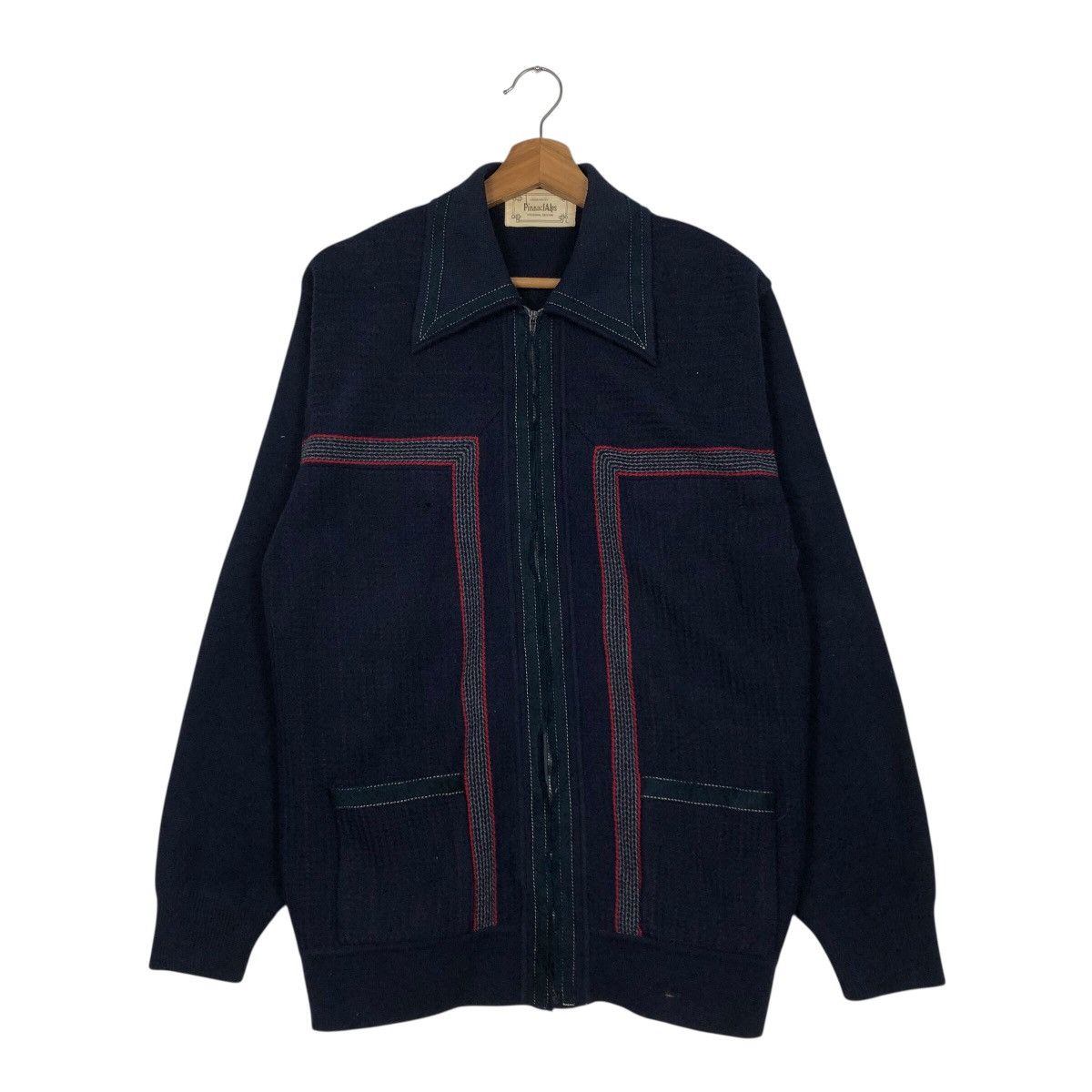 Japanese Brand 📌Vintage Bomber Cardigan Jacket PinnaclAlps Issey Miyake Size US L / EU 52-54 / 3 - 2 Thumbnail