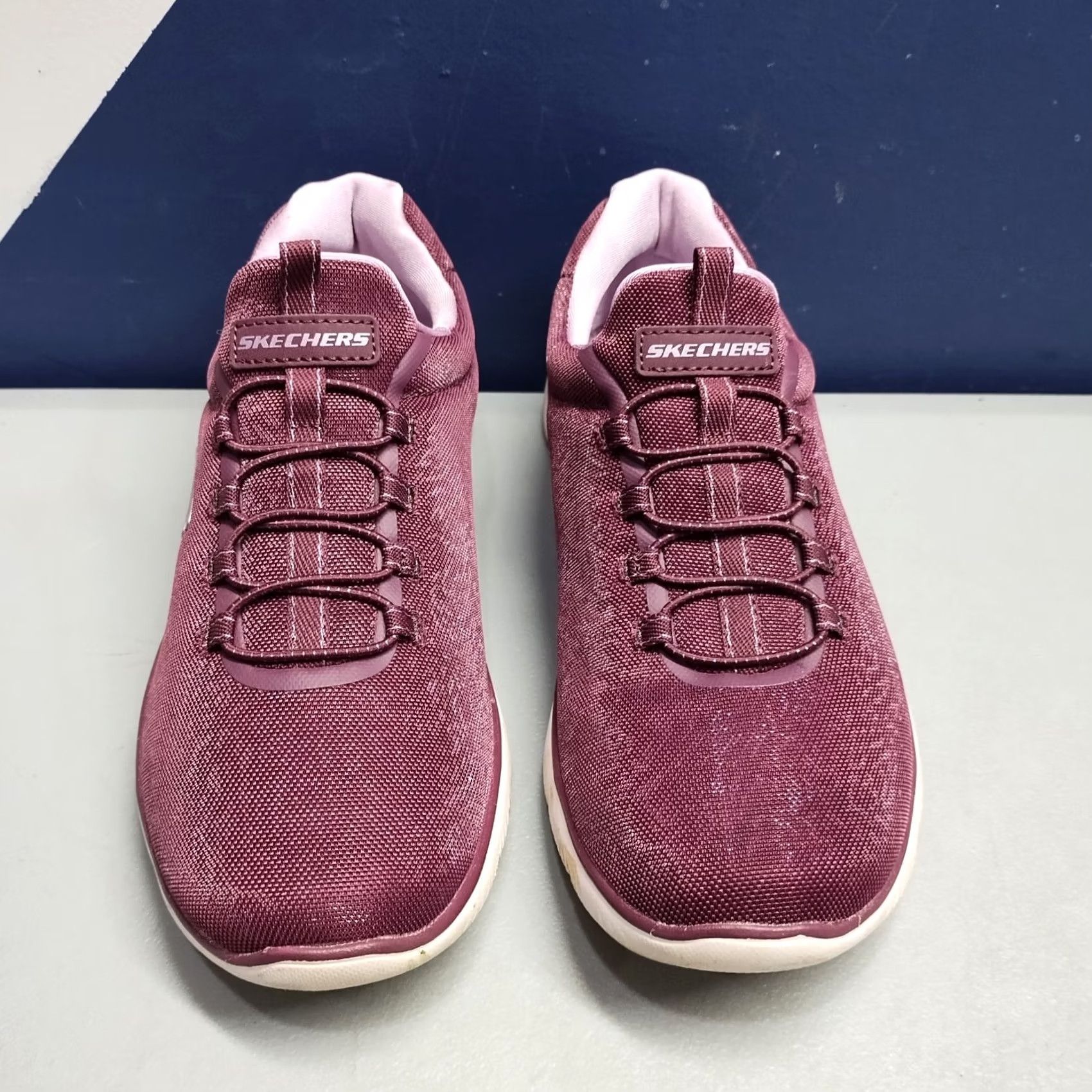 SKECHERS Skechers Gleaming Dream Sneakers Womens Size 8 Purple White Lace-Up - Skechers Shoes - 150117 - Vintage: N/A Size US 8 / IT 38 - 3 Thumbnail