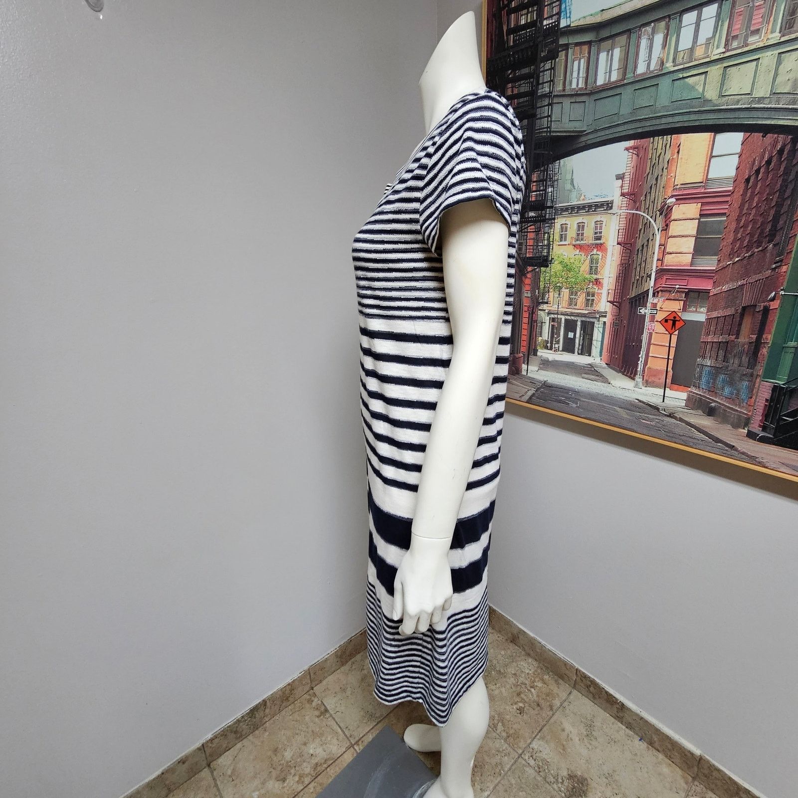 Anthropologie Maeve by Anthropologie Boat Neck Striped Dress Size Small Size S / US 4 / IT 40 - 5 Thumbnail