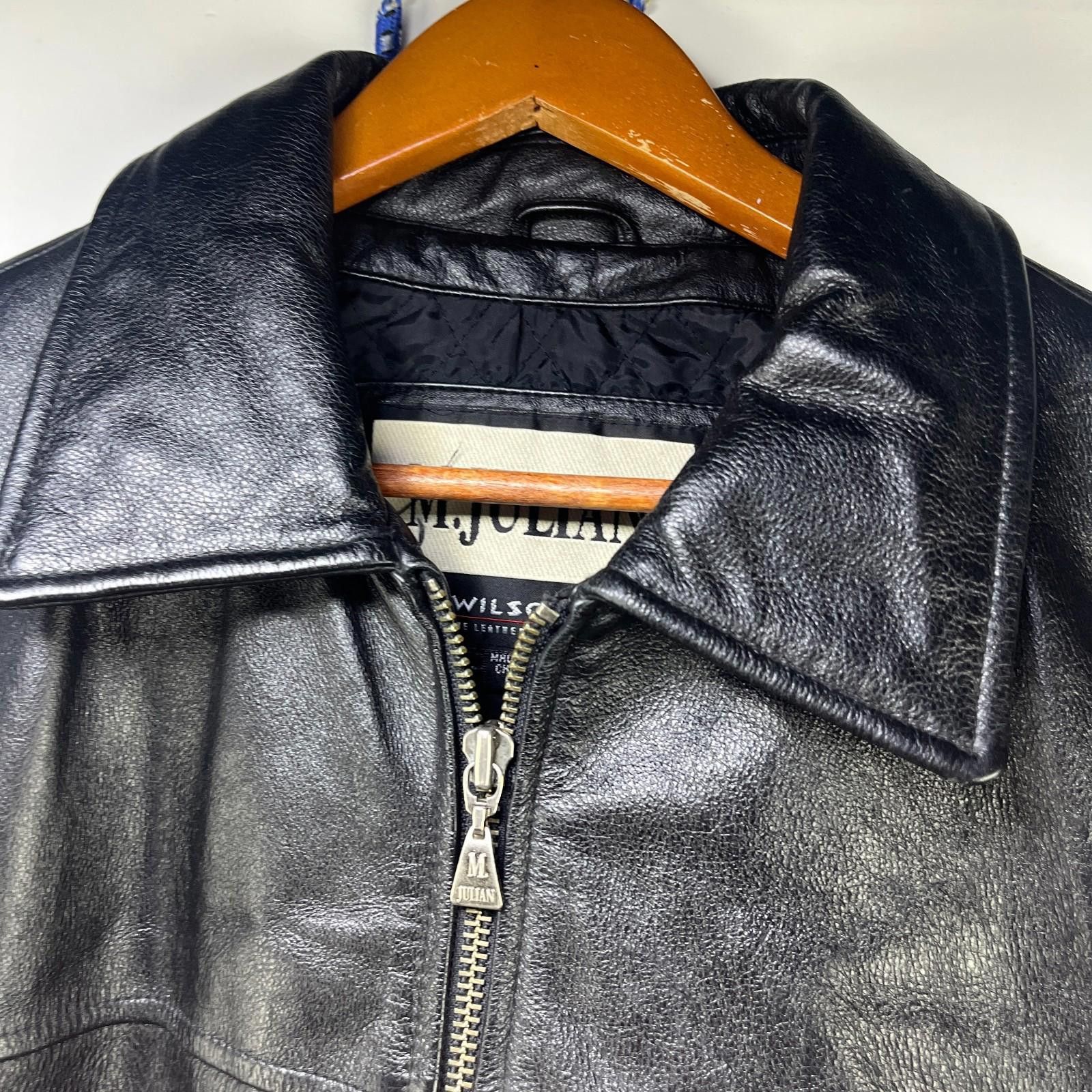 Wilsons Leather Vintage Wilsons Leather Julian Jacket Black Large Size US L / EU 52-54 / 3 - 3 Thumbnail