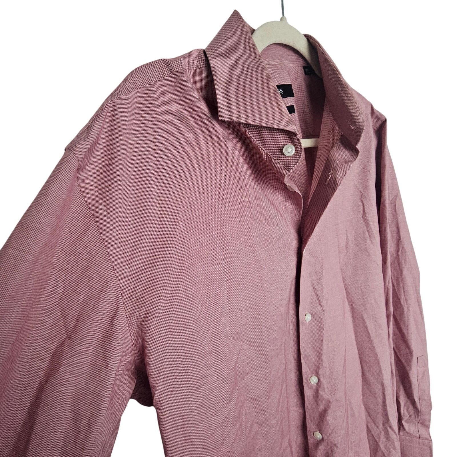 Hugo Boss Boss Hugo Boss Mens Dress Shirt Sharp Fit Size 32/33 Career Size US M / EU 48-50 / 2 - 5 Thumbnail