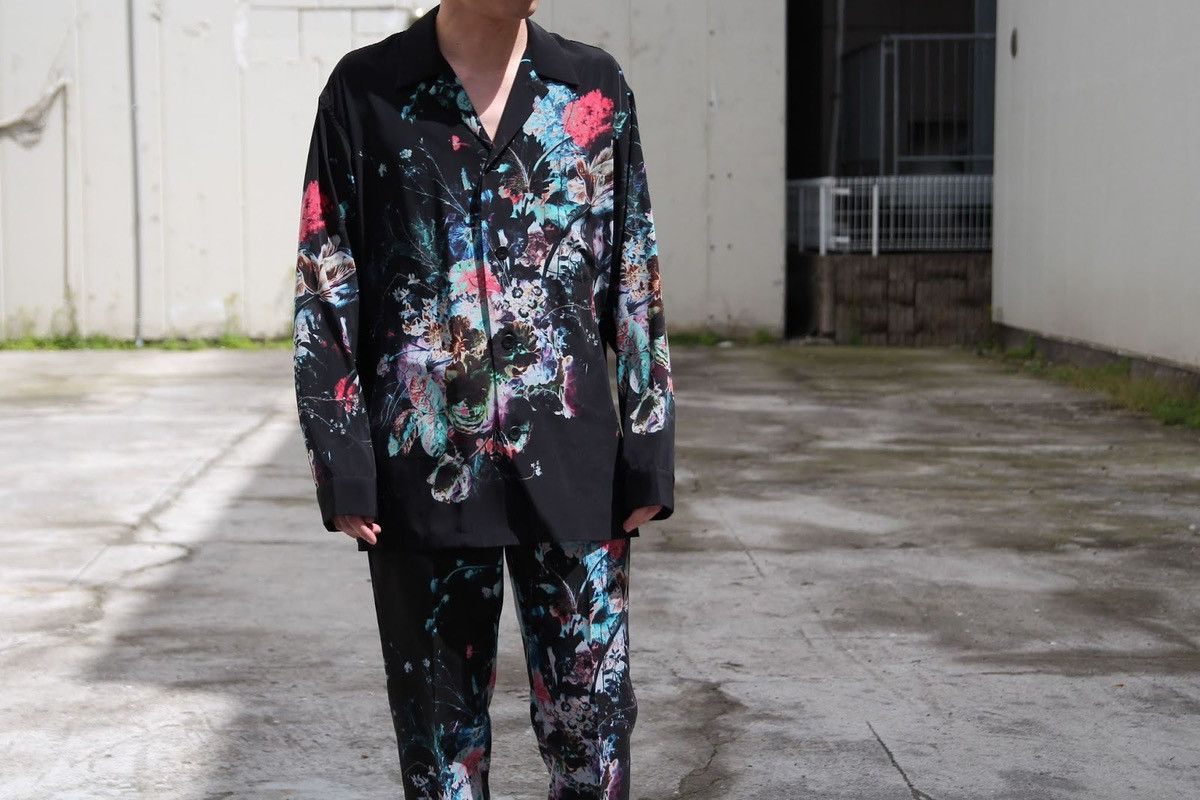 Lad Musician Lad Musician SS19 Vibrant Floral Print Long Sleeve Shirt Size US M / EU 48-50 / 2 - 3 Thumbnail