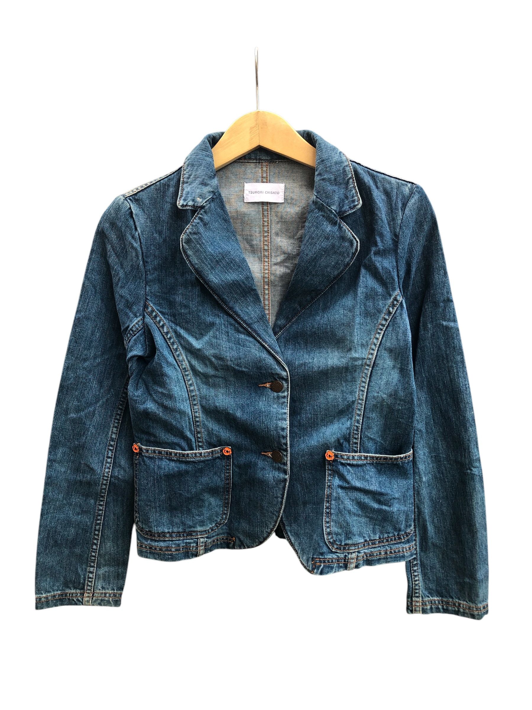 Tsumori Chisato Tsumori Chisato Denim Blazer Jacket japan Designer Piece Size S / US 4 / IT 40 - 1 Thumbnail