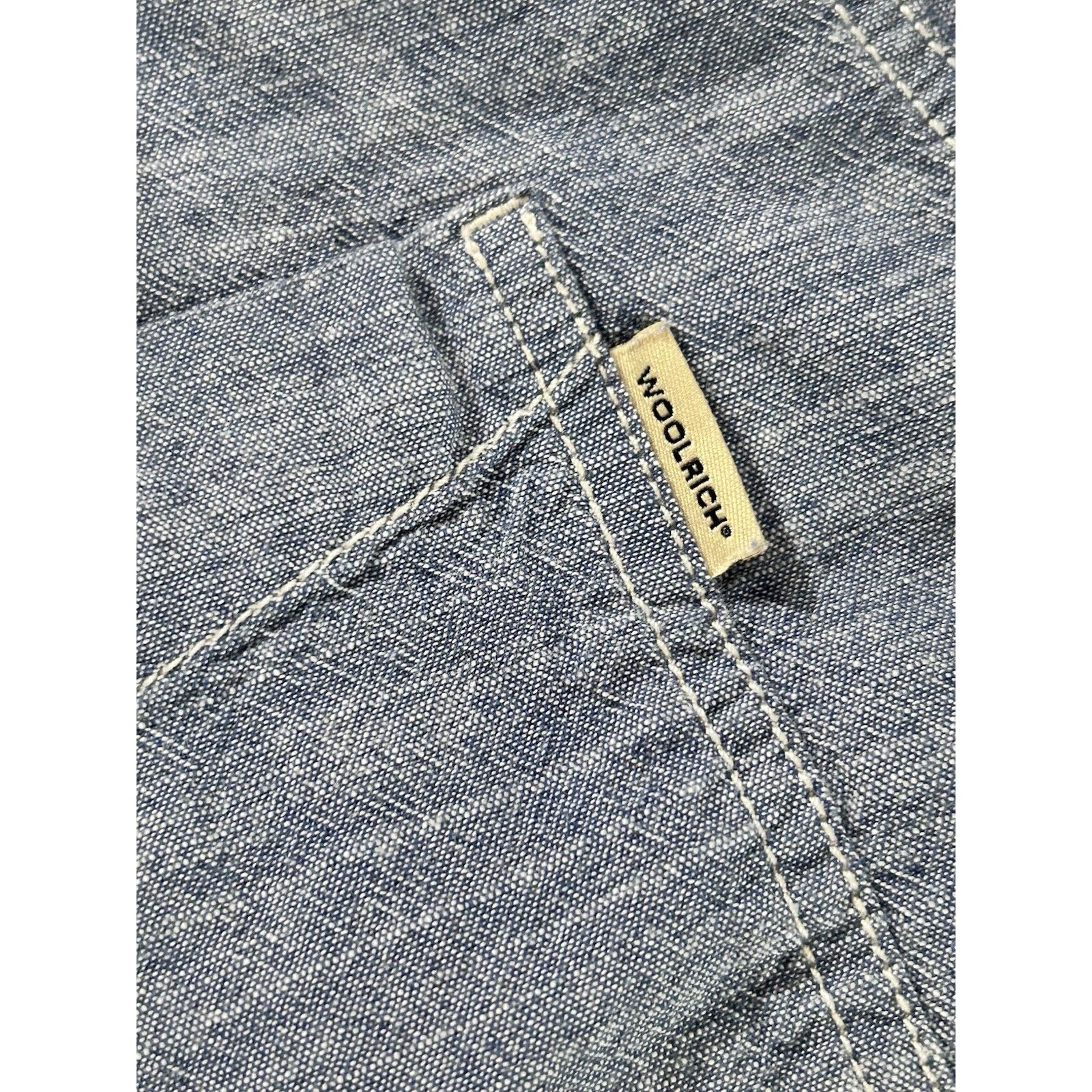 Woolrich Woolen Mills Woolrich Shirt Men XXL Blue Button Down Pockets Short sleeve Size US XXL / EU 58 / 5 - 5 Thumbnail