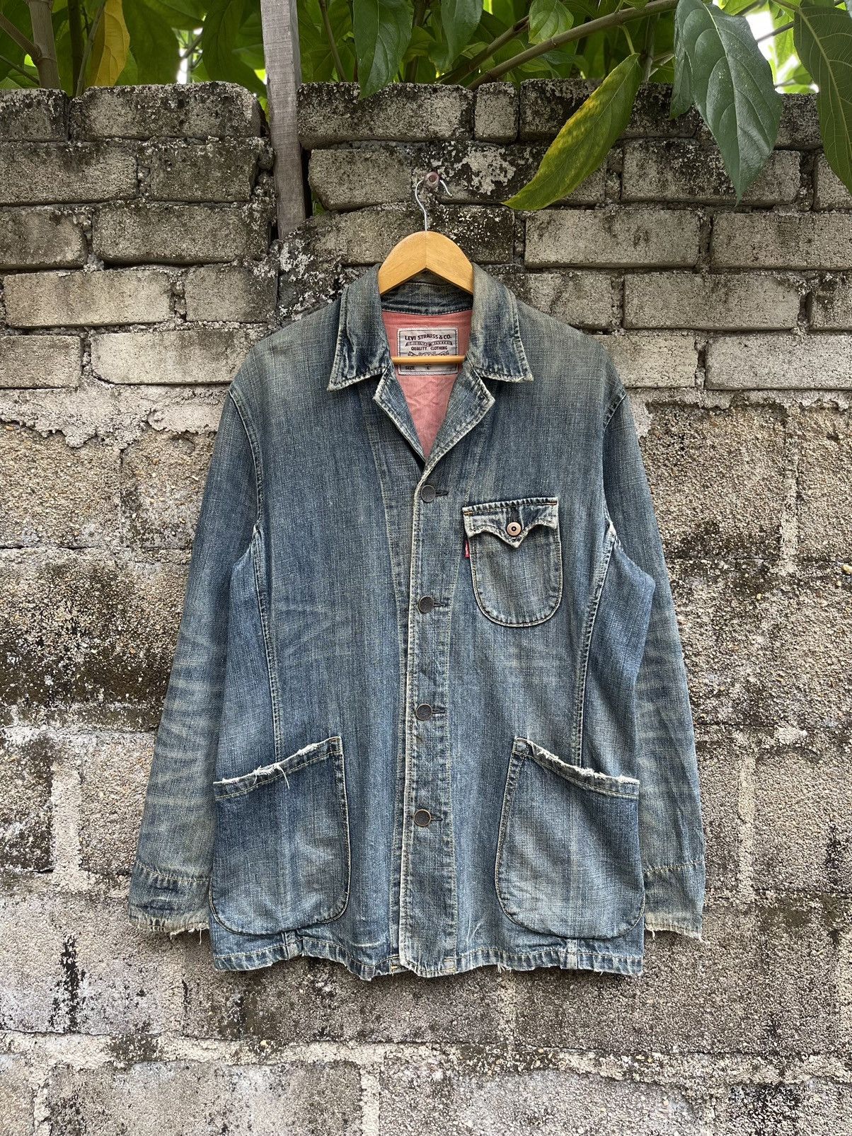 Levi's Vintage Levi’s Japan Denim Chore Sack Jacket Size US L / EU 52-54 / 3 - 1 Thumbnail