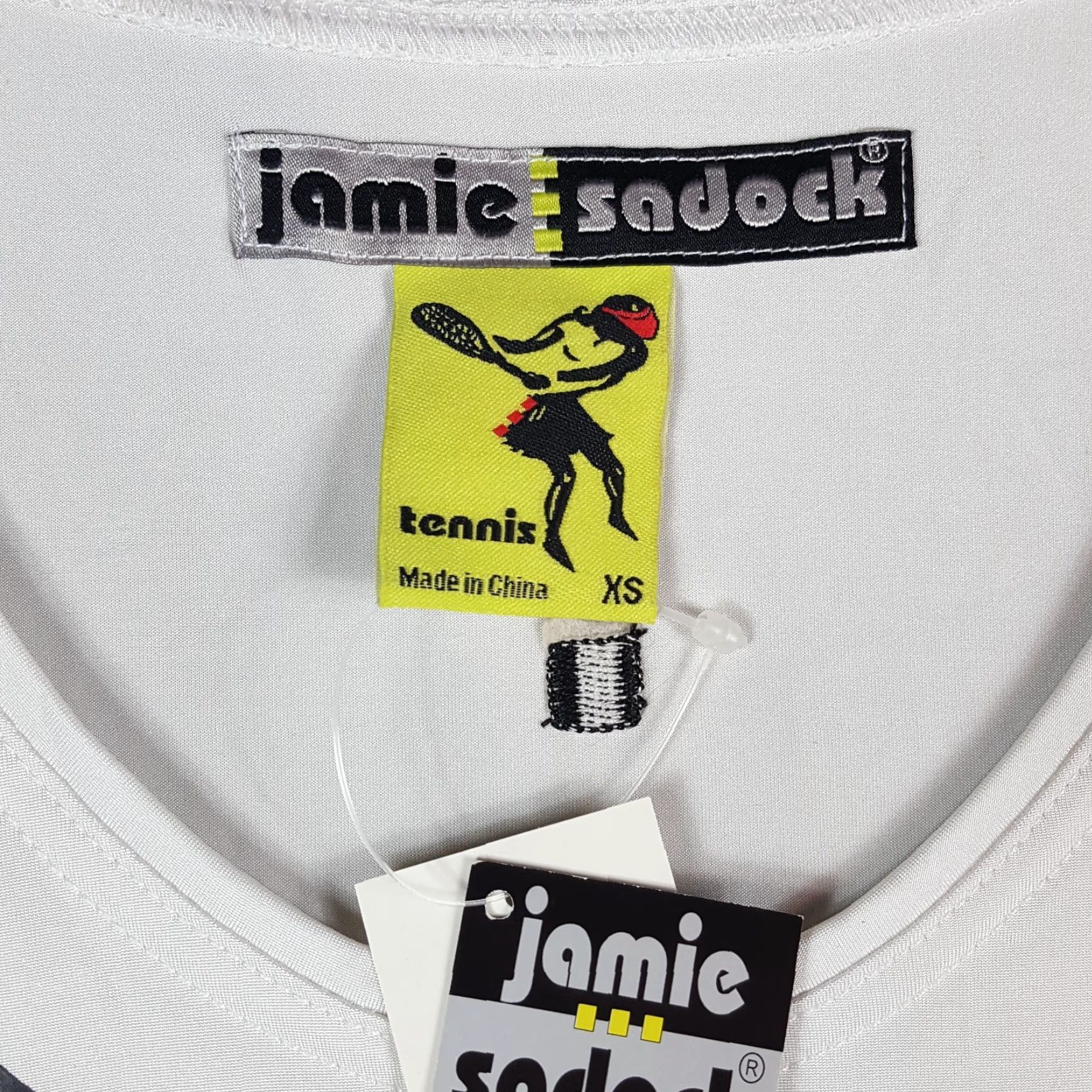 Vintage VINTAGE Jamie Sadock Tennis Top Shirt XS White Short Sleeve Crew Neck Breathing Stretch Preppy Y2K 90s 2000s Women Mens Girls Size XS / US 0-2 / IT 36-38 - 6 Thumbnail