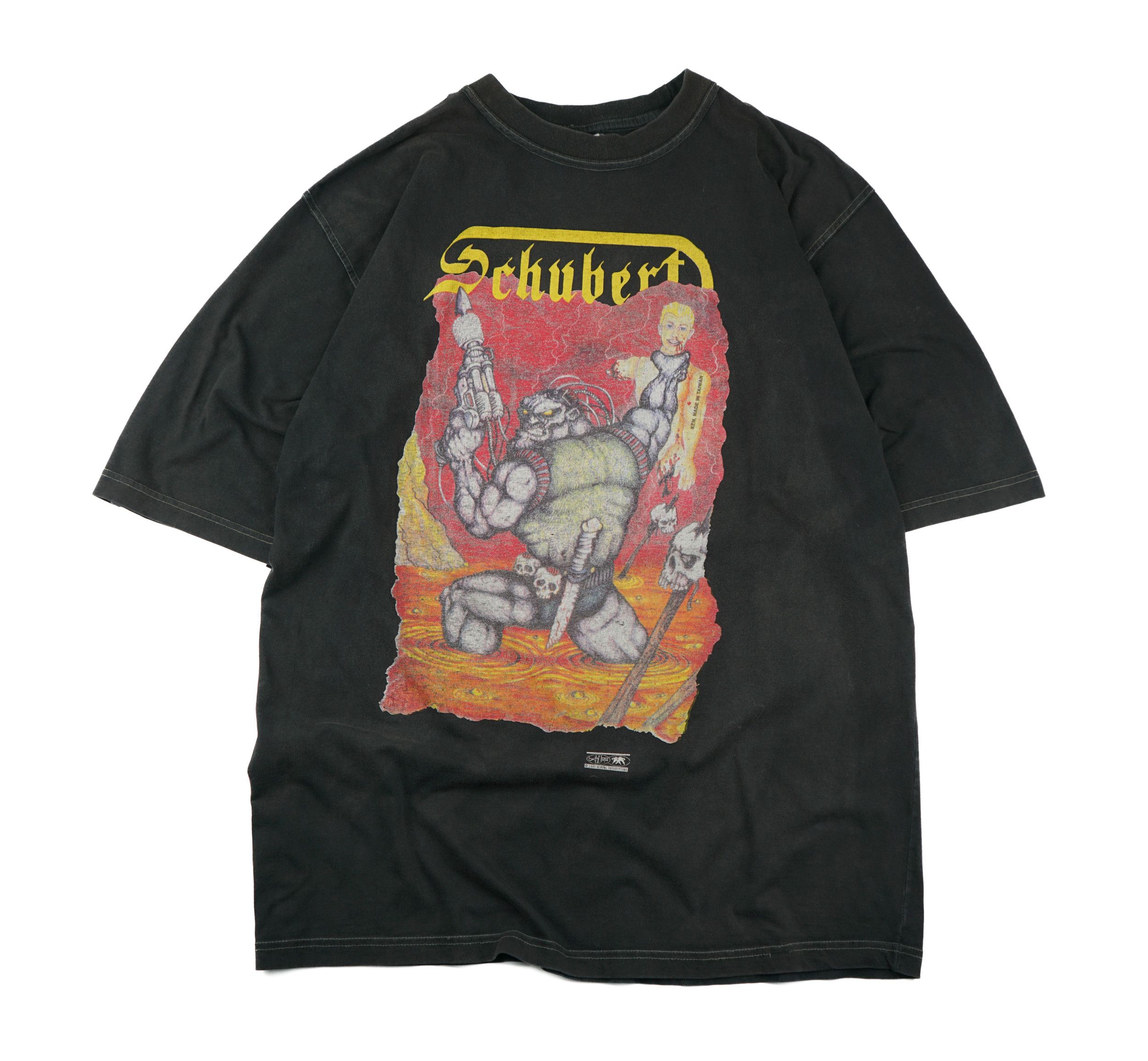 Vintage 1995 Schubert Band Heavy Metal Rock T-Shirt