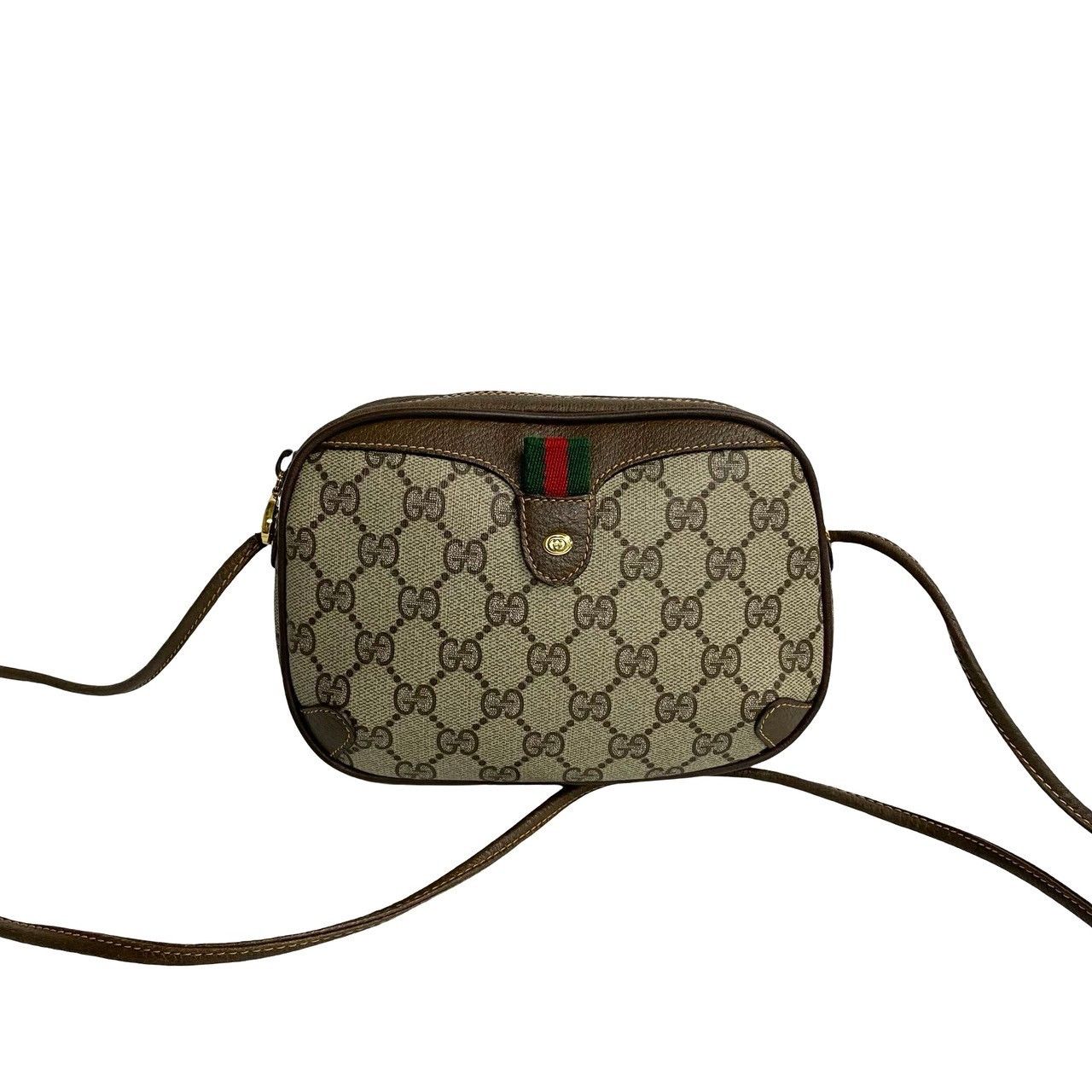 Gucci Gucci GG Canvas Web Crossbody Bag Canvas Crossbody Bag in Very Good Condition Size ONE SIZE - 1 Thumbnail