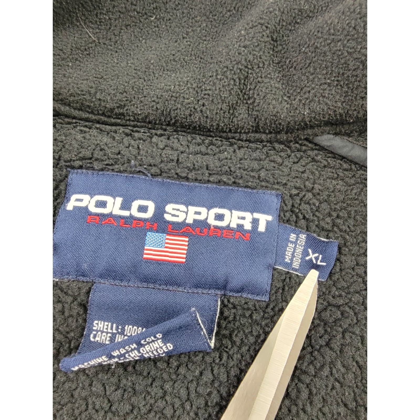 Polo Ralph Lauren Polo Ralph Lauren Sport Polo Sport Ralph Lauren Fleece Jacket Mens XL Black Full Zip Pockets Casual Size US XL / EU 56 / 4 - 4 Thumbnail