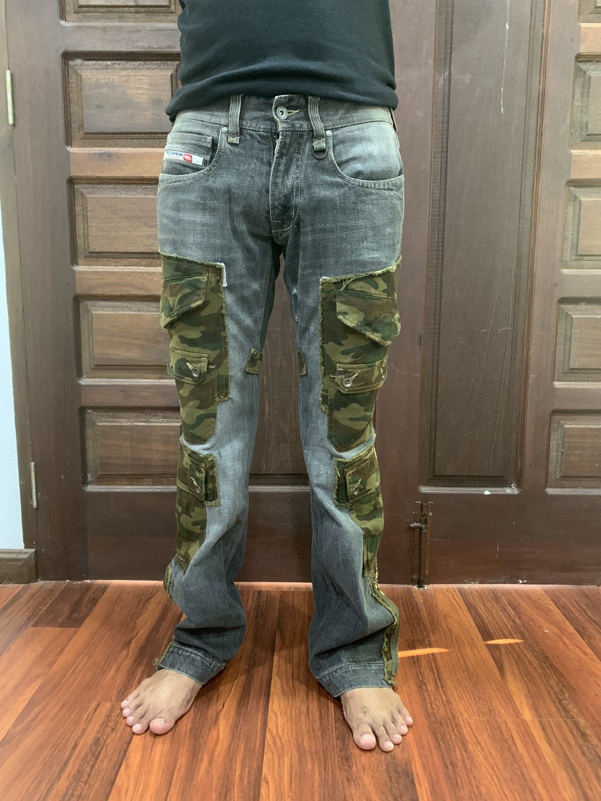 If Six Was Nine × Nicole Club 💥Rare💥Nicole Club For Men Cargo Jeans Size US 32 / EU 48 - 11 Thumbnail