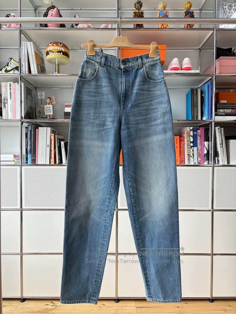 Gucci Gucci Make old washed blue jeans Size 23" - 1 Thumbnail