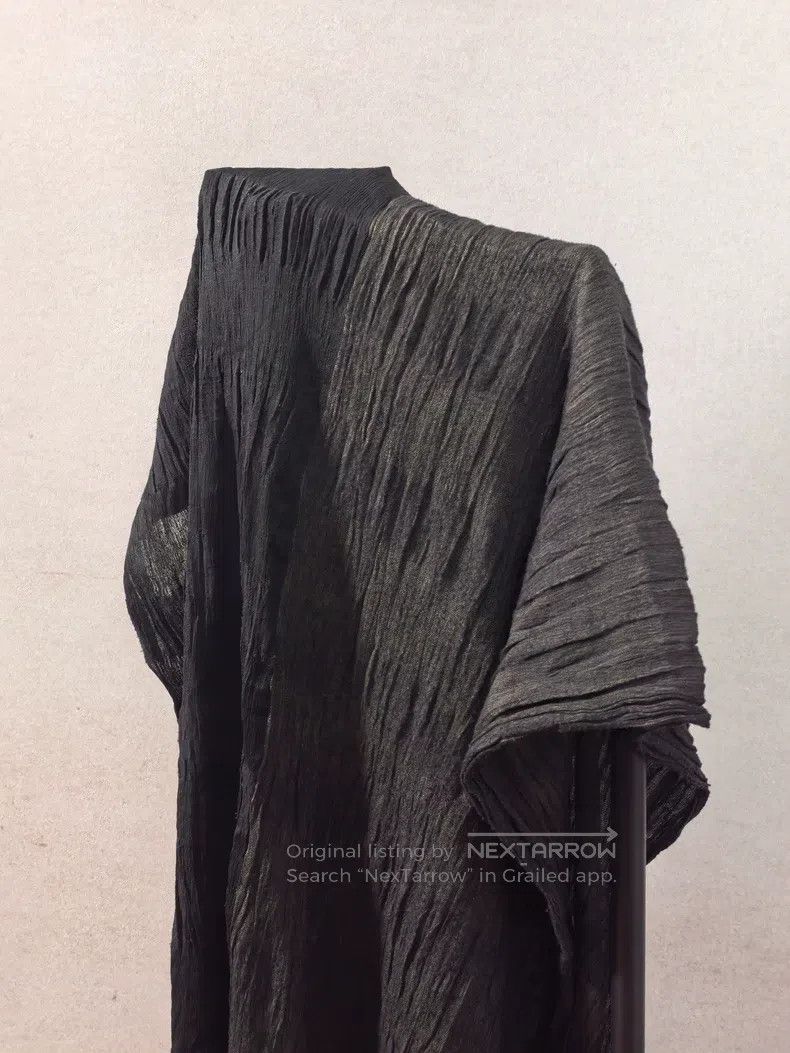 Issey Miyake Issey Miyake Black Pleated Scarf Size ONE SIZE - 5 Thumbnail