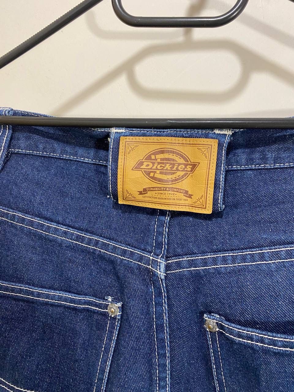 Dickies × Vintage Vintage Dickies Big Logo Rap Denim Baggy Shorts Size US 31 - 9 Thumbnail