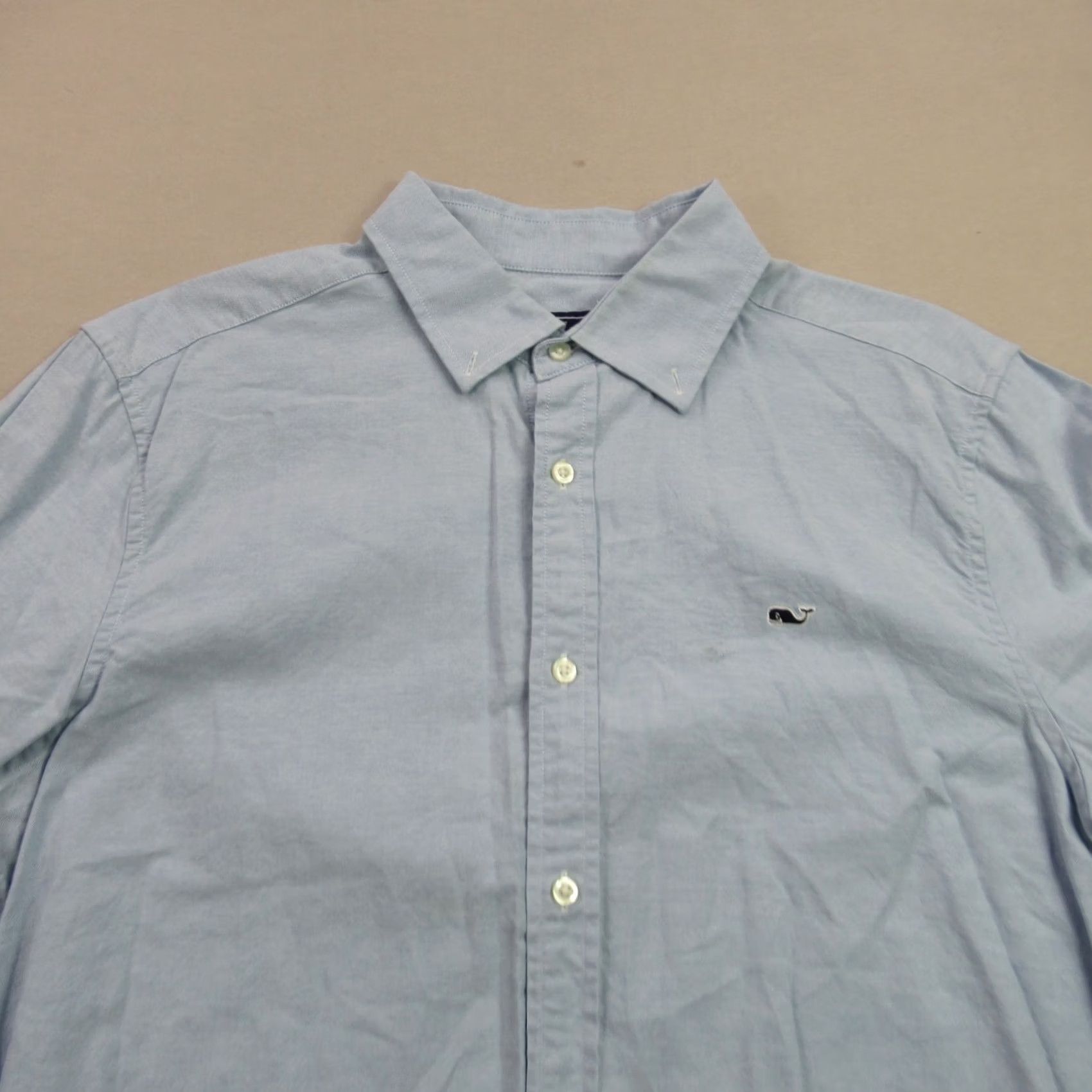 Vineyard Vines Vineyard Vines Shirt Mens Large Button Up Long Sleeve Whale Blue Casual Size US L / EU 52-54 / 3 - 3 Thumbnail