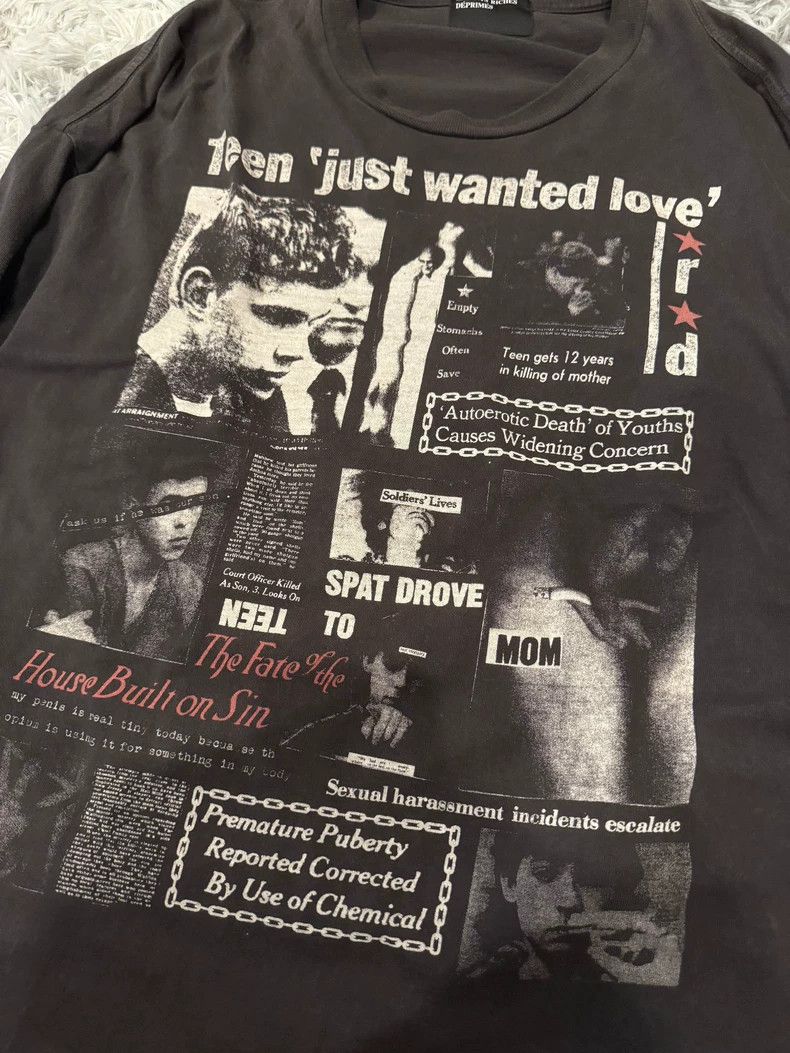 Enfants Riches Deprimes Enfants Riches Deprimes 24FW Autumn/Winter Slogan Long Sle Size US L / EU 52-54 / 3 - 2 Thumbnail