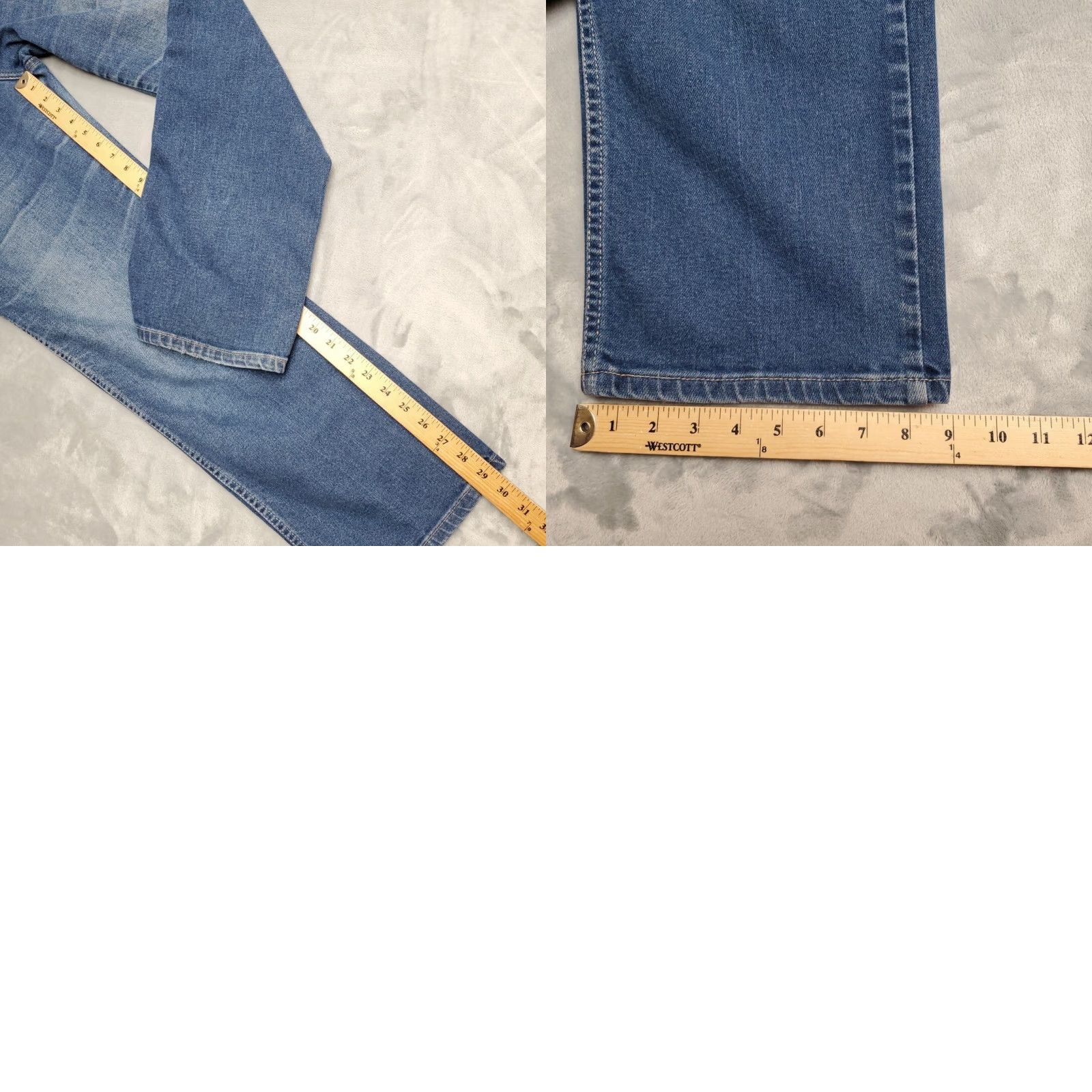 Sears VINTAGE Sears Jeans Womens 18 Blue Denim High Rise 70s Faded Made in USA Retro Size 40" / US 18 - 9 Thumbnail