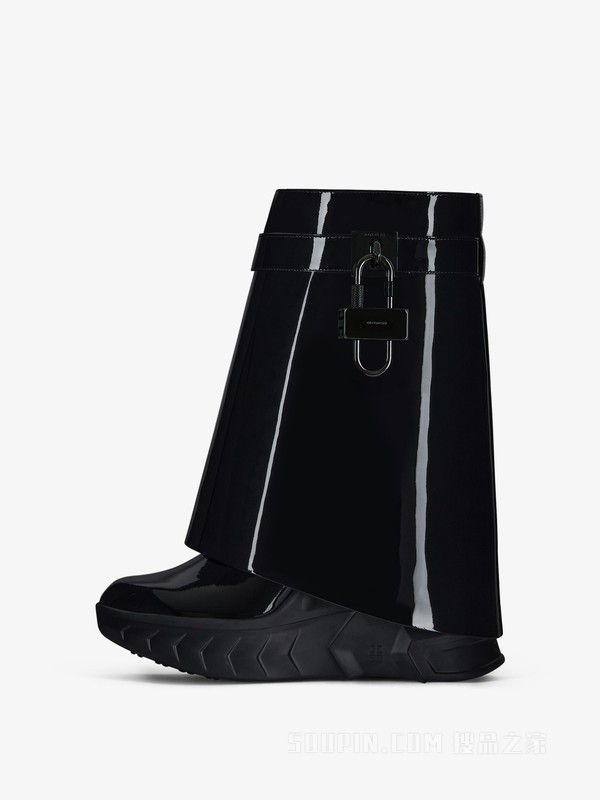 Givenchy o1w1db10525 Shark Lock Moto Boots in Black Size US 6 / IT 36 - 2 Thumbnail