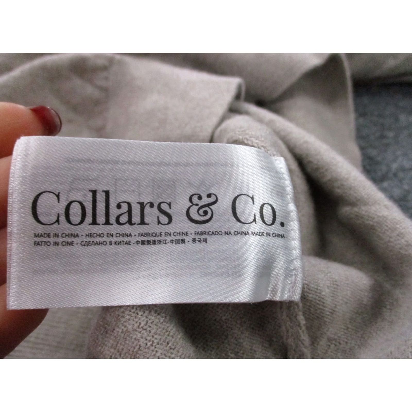 CO Collars & Co Jacket Mens 2XL Beige Wool Zip 1/4 Zip Windbreaker Casual Size US XXL / EU 58 / 5 - 7 Thumbnail