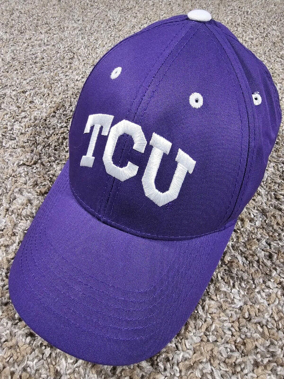 Designer TCU Horned Frogs Captivating Headgear Strapback Purple Hat Size ONE SIZE - 1 Thumbnail